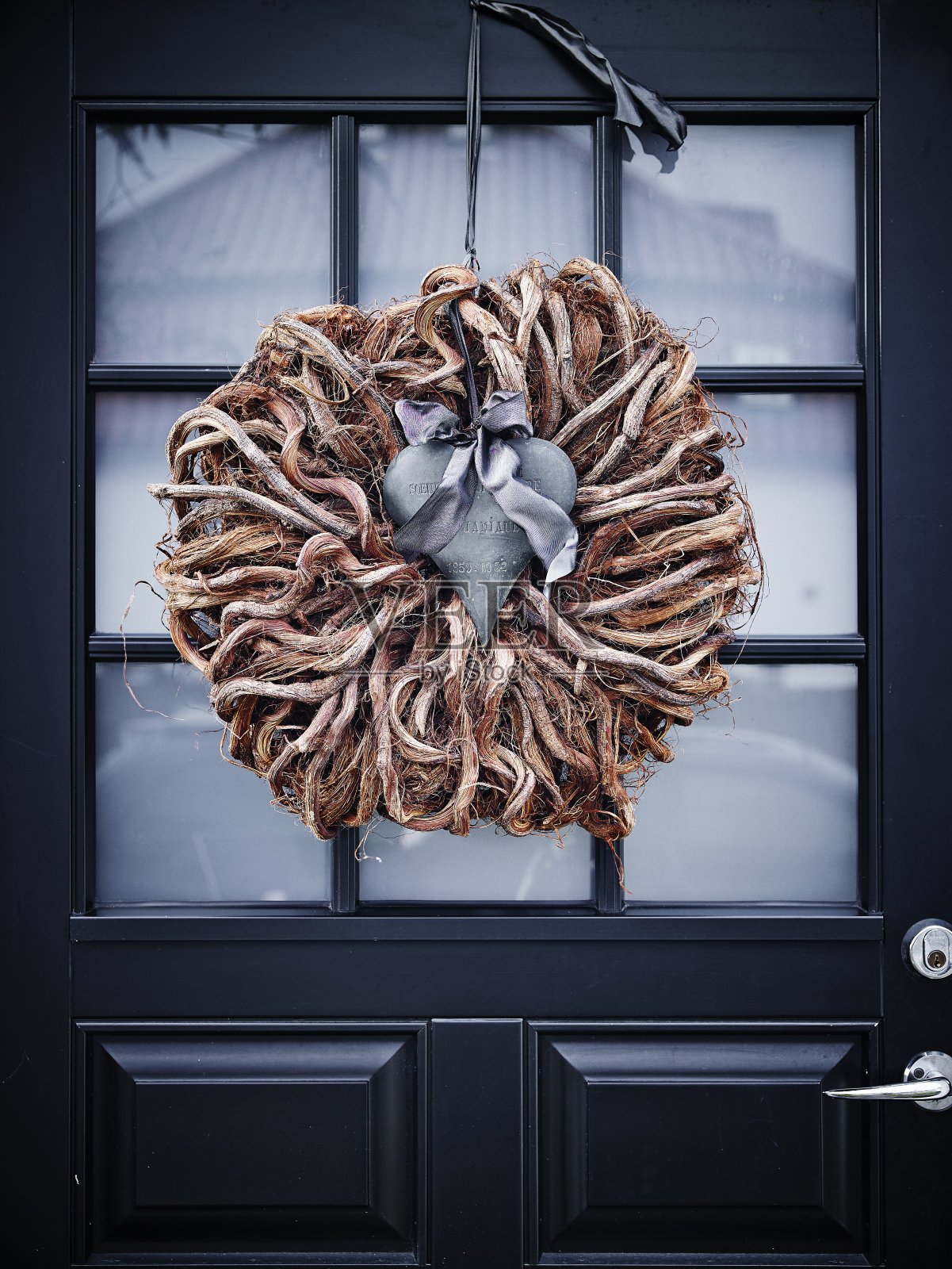 圣诞花环照片摄影图片