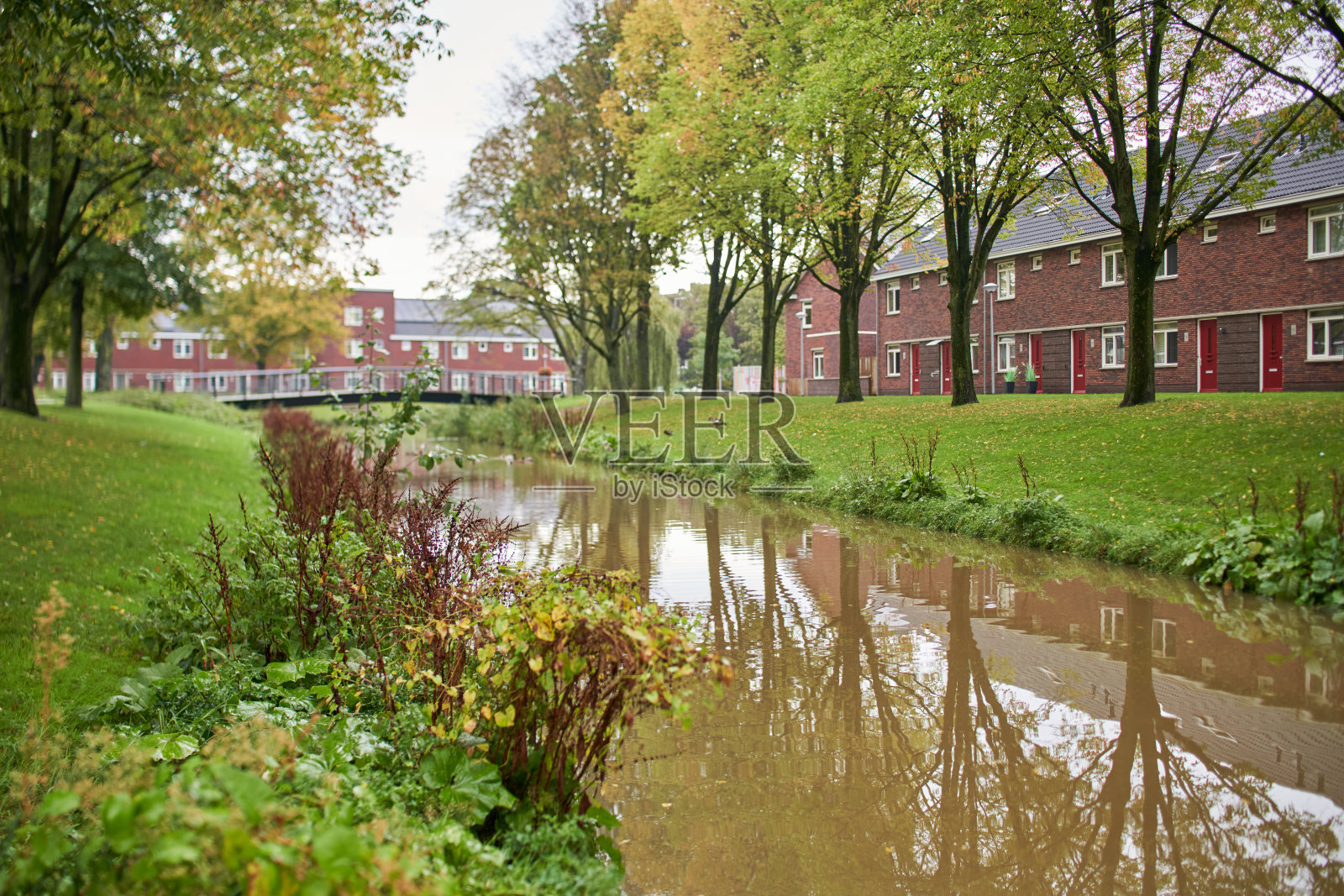 荷兰，希丹，鹿特丹，水渠，桥照片摄影图片