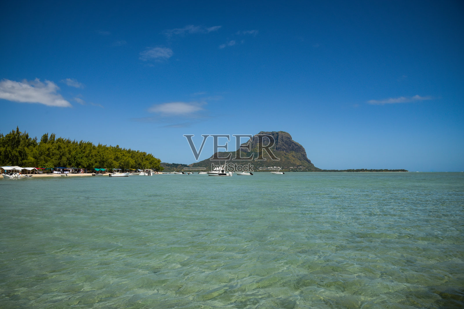 对毛里求斯布拉班特河的看法照片摄影图片