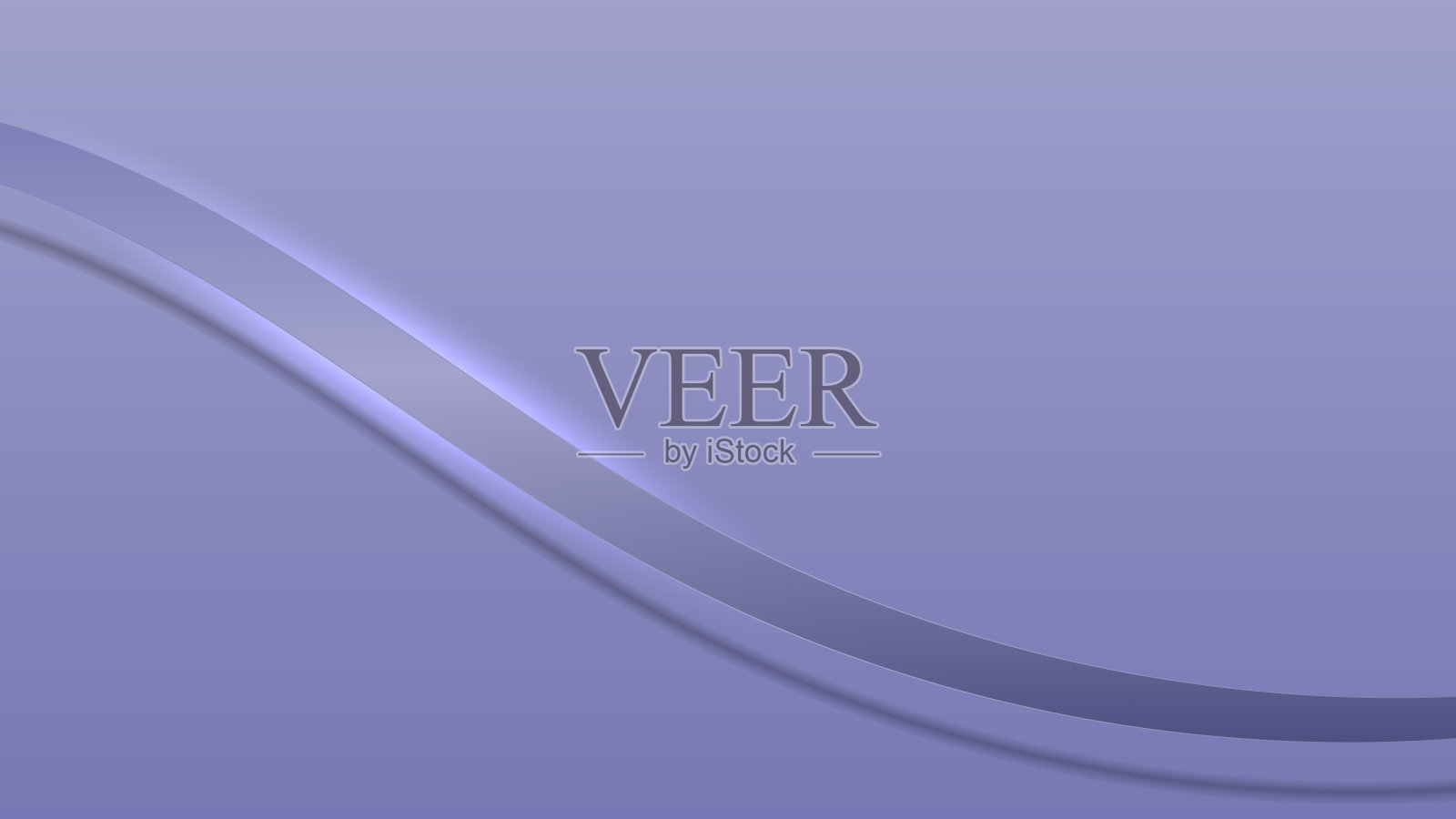 抽象的三维豪华灰色波浪形式缎带线元素与发光的灯光效果的背景。插画图片素材