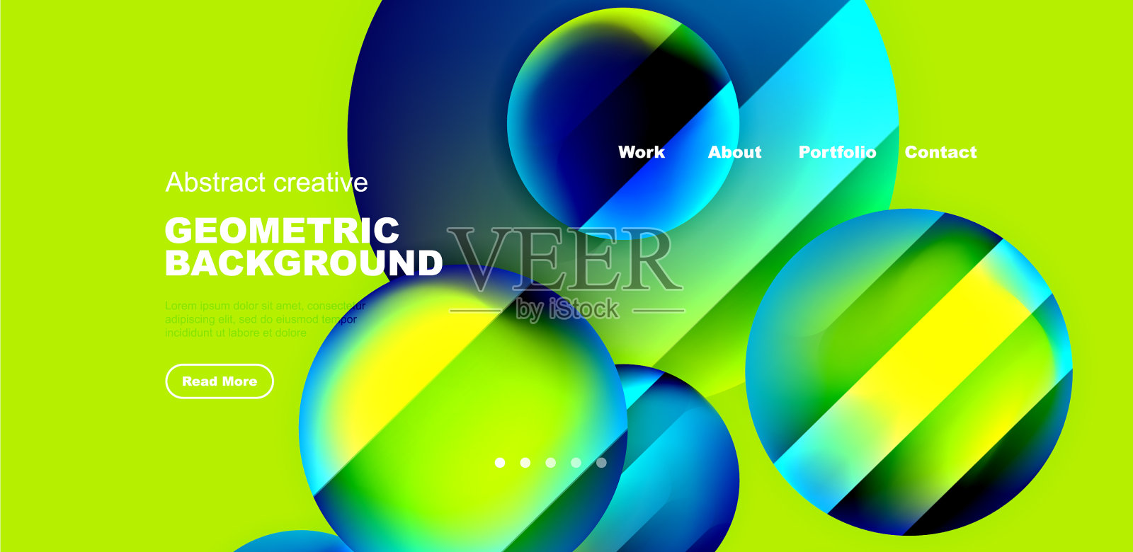 有光泽表面和光影的圆圈插画图片素材