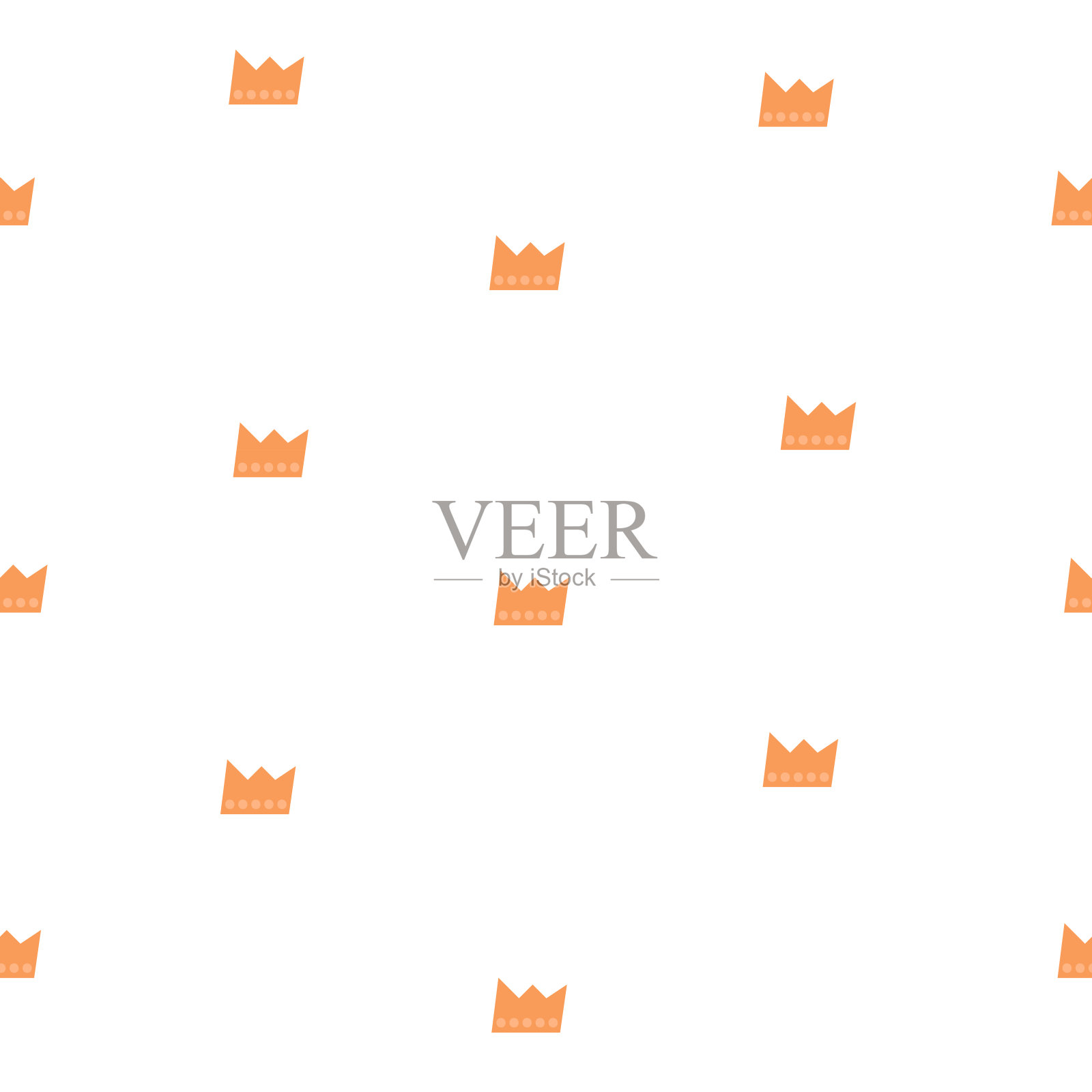 可爱的童话无缝图案插画图片素材