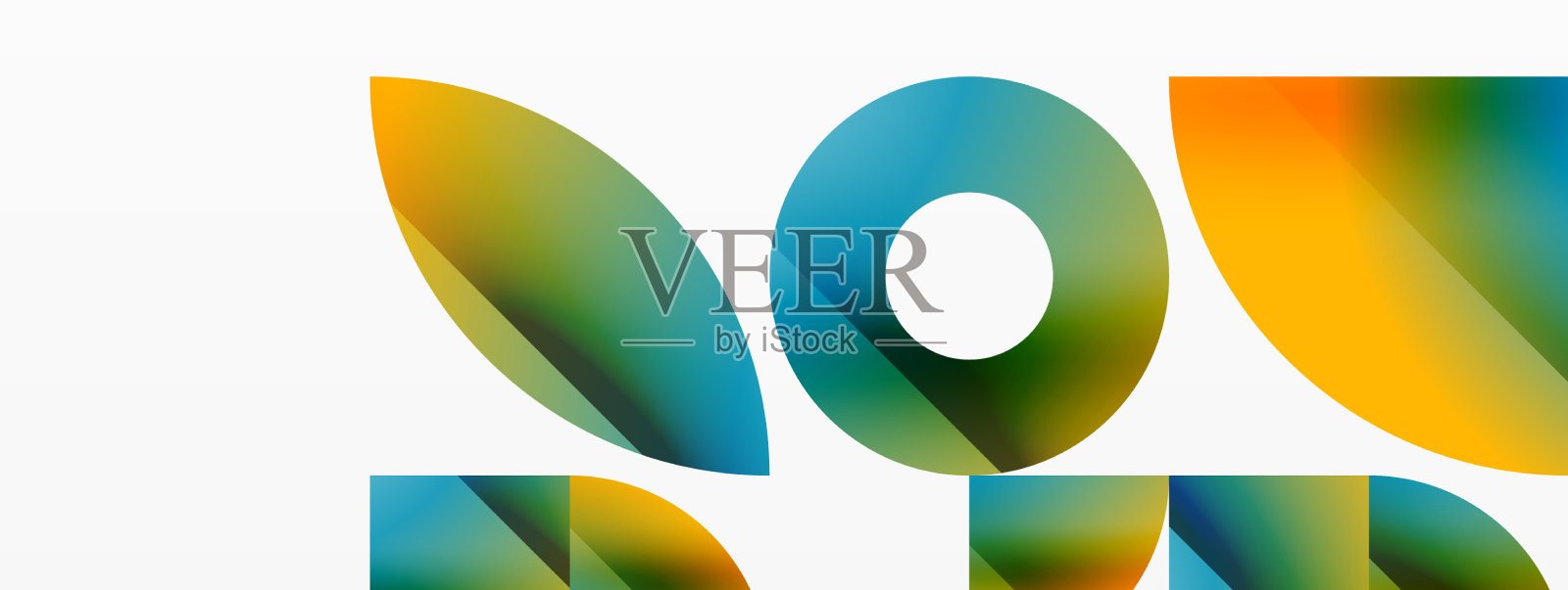 极简几何背景插画图片素材