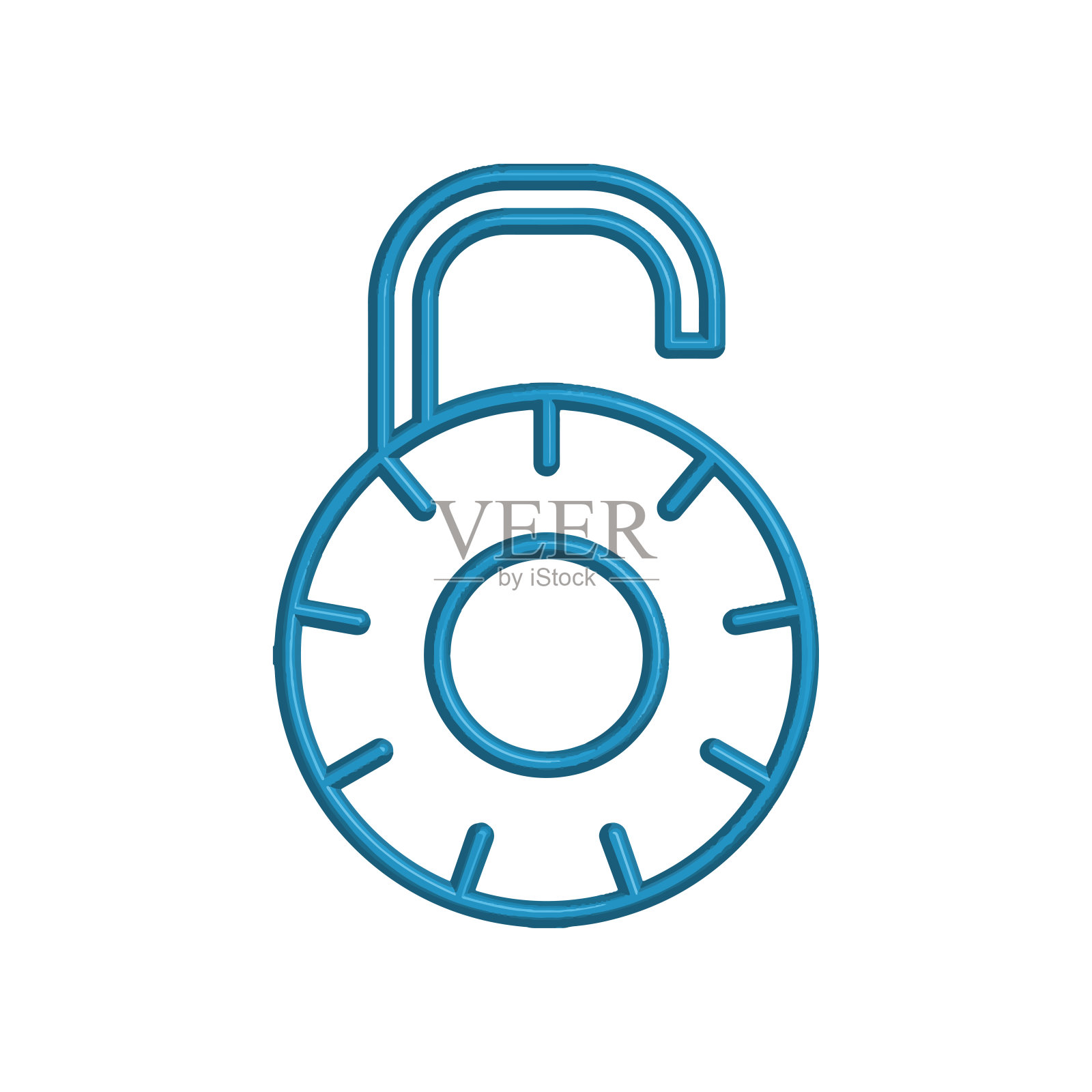 插图矢量图形挂锁图标模板插画图片素材