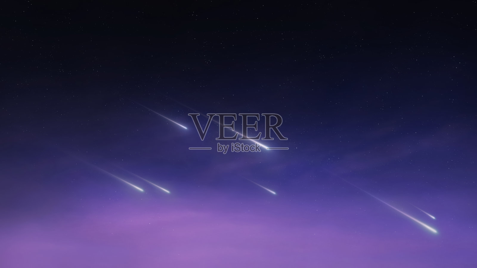 天上的星落。上层大气中的流星流。照片摄影图片