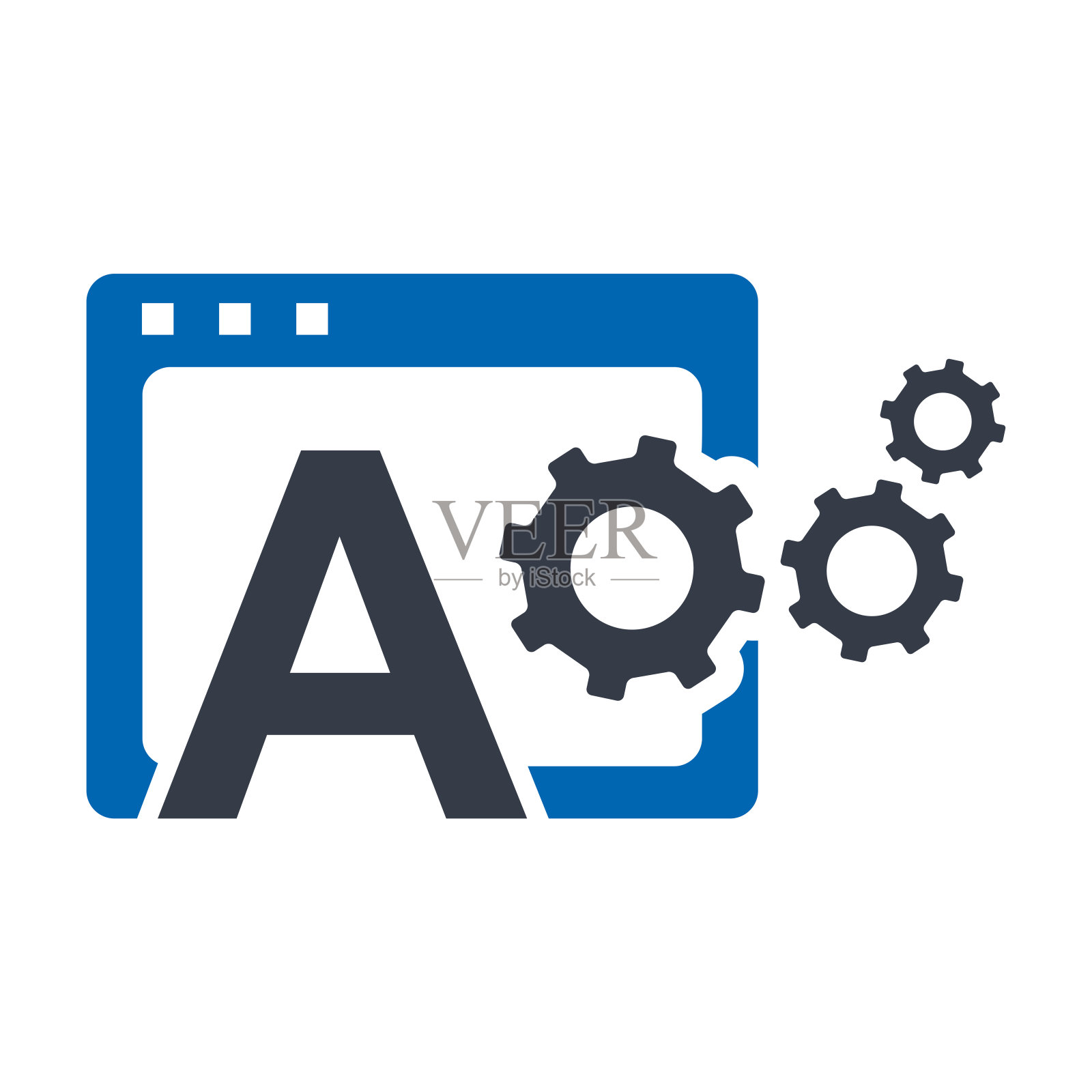 广告优化蓝色图标矢量插图|营销和SEO图标插画图片素材