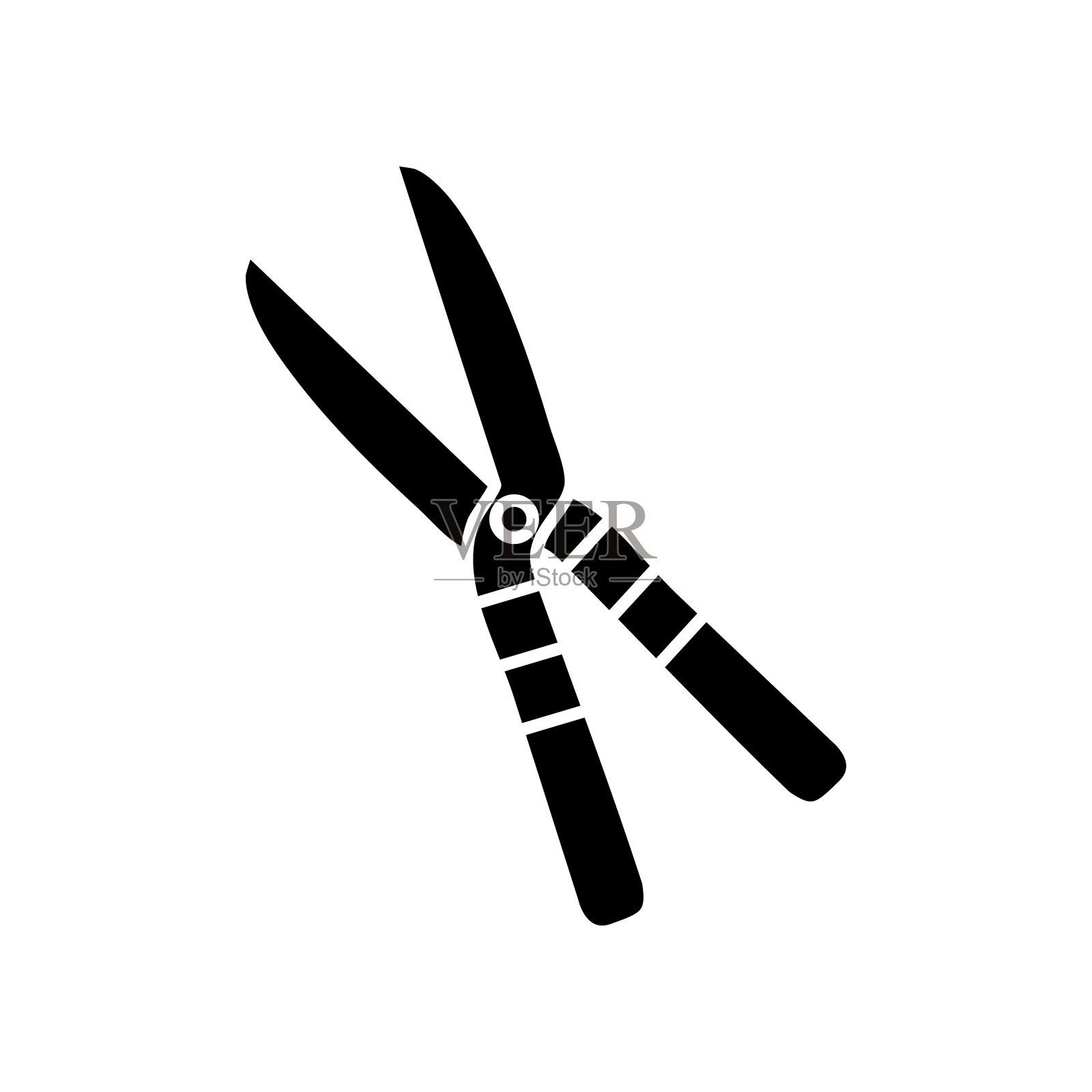 剪枝图标剪影设计模板插图孤立插画图片素材