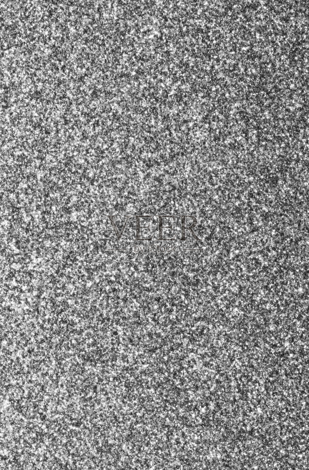 银色闪光闪闪发光的背景与明亮的反射和许多小灯照片摄影图片