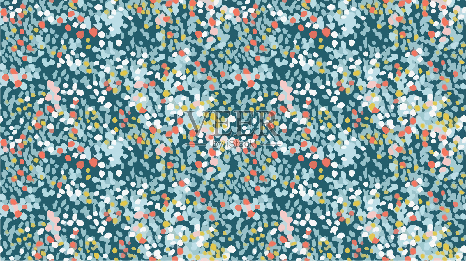 带有圆点的图案用于织物纹理，夏季服装图案插画图片素材