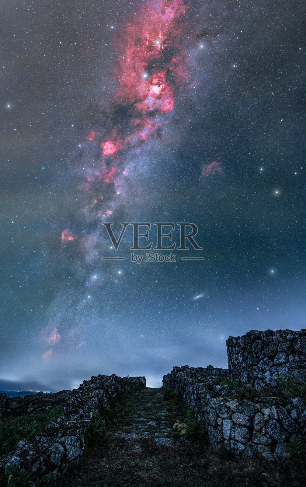 冬天的银河系照片摄影图片