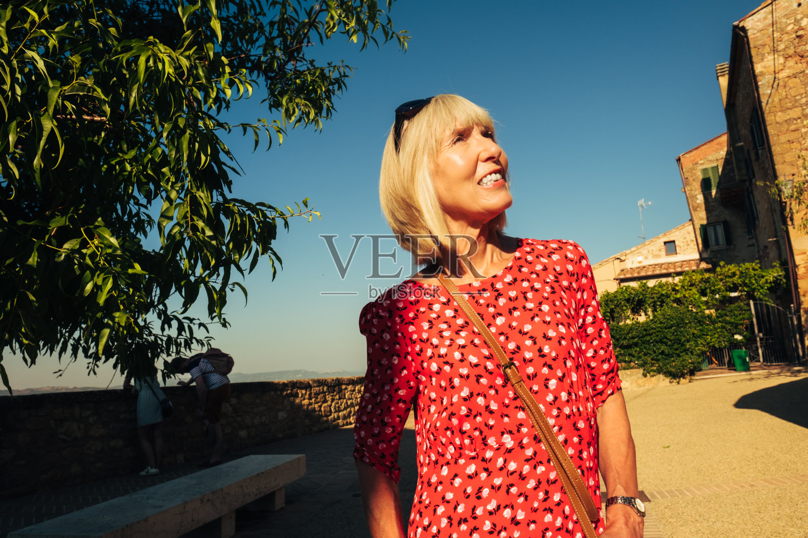 探索皮恩扎，托斯卡纳，意大利照片摄影图片