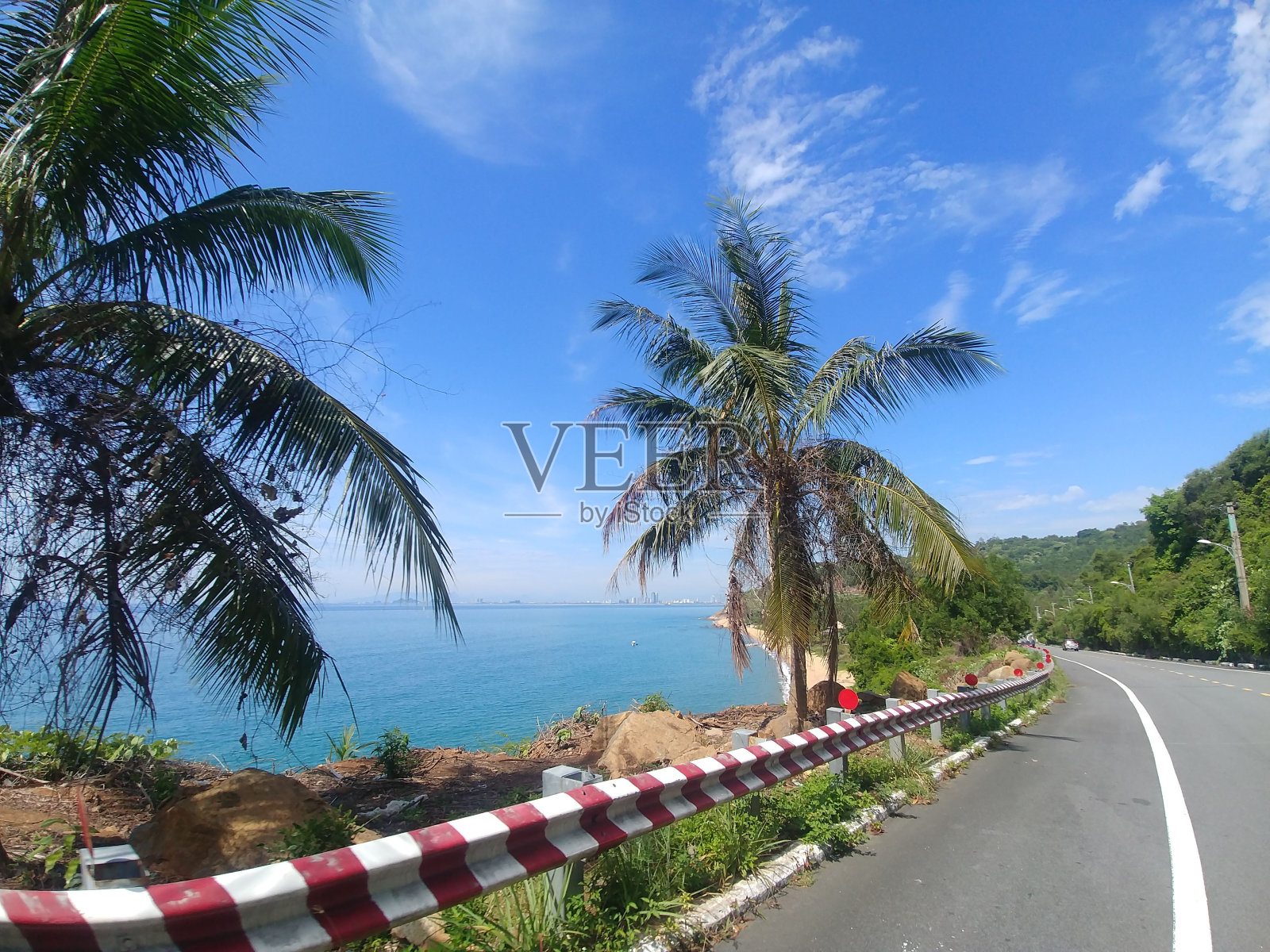 夏天的岘港海滩照片摄影图片