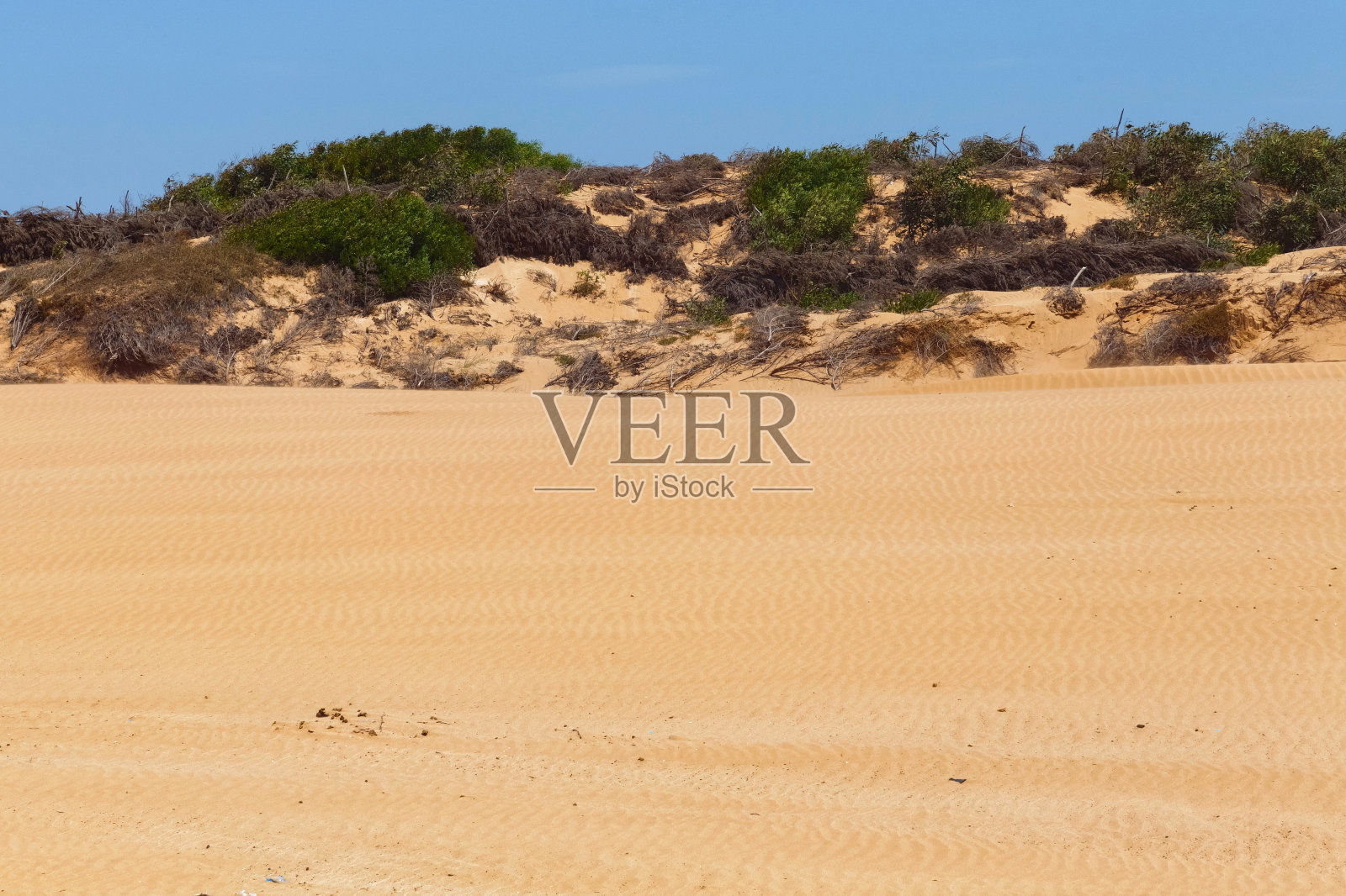 非洲海岸的沙滩景色。Essaouira,摩洛哥。照片摄影图片