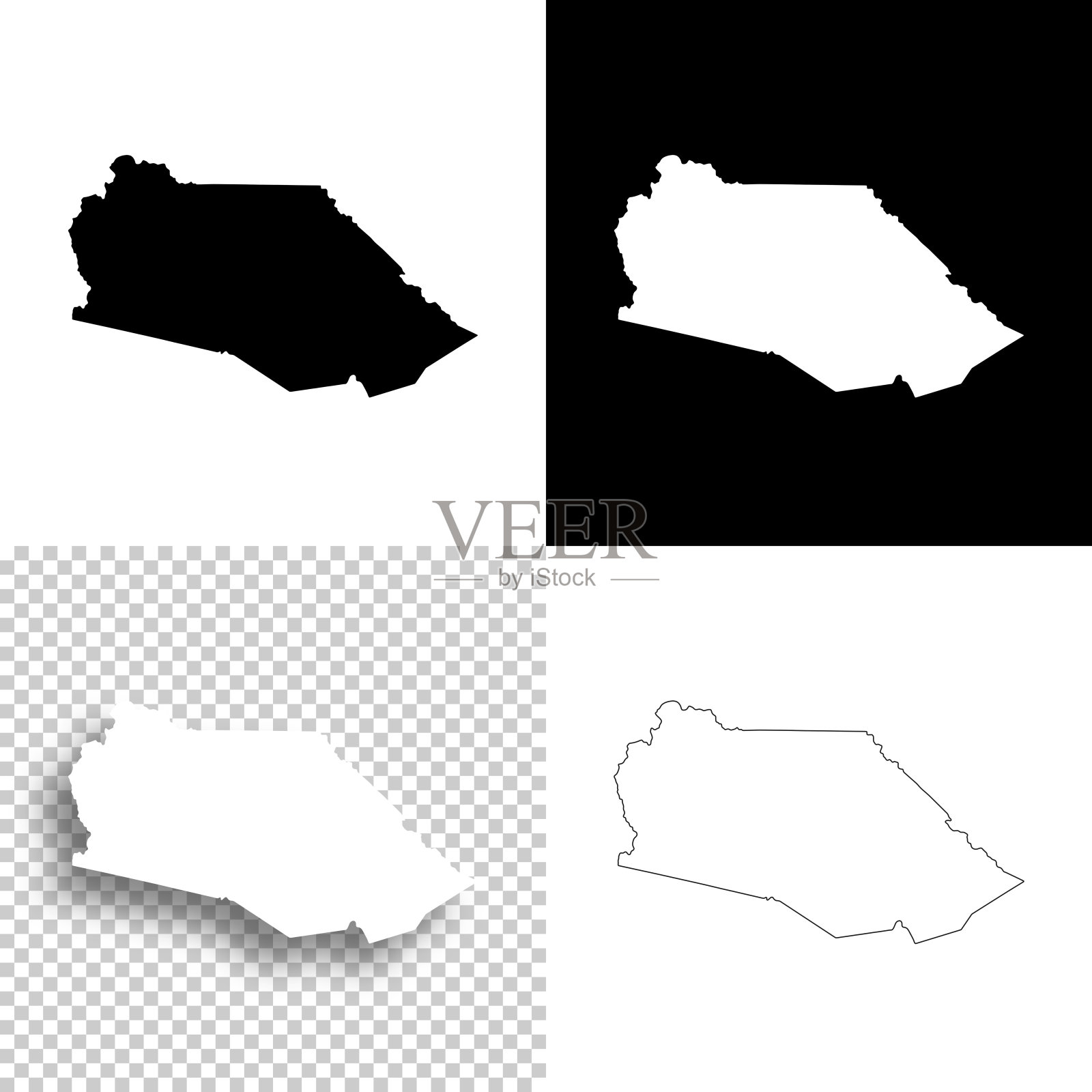 马里恩县，西弗吉尼亚州。设计地图。空白，白色和黑色背景插画图片素材