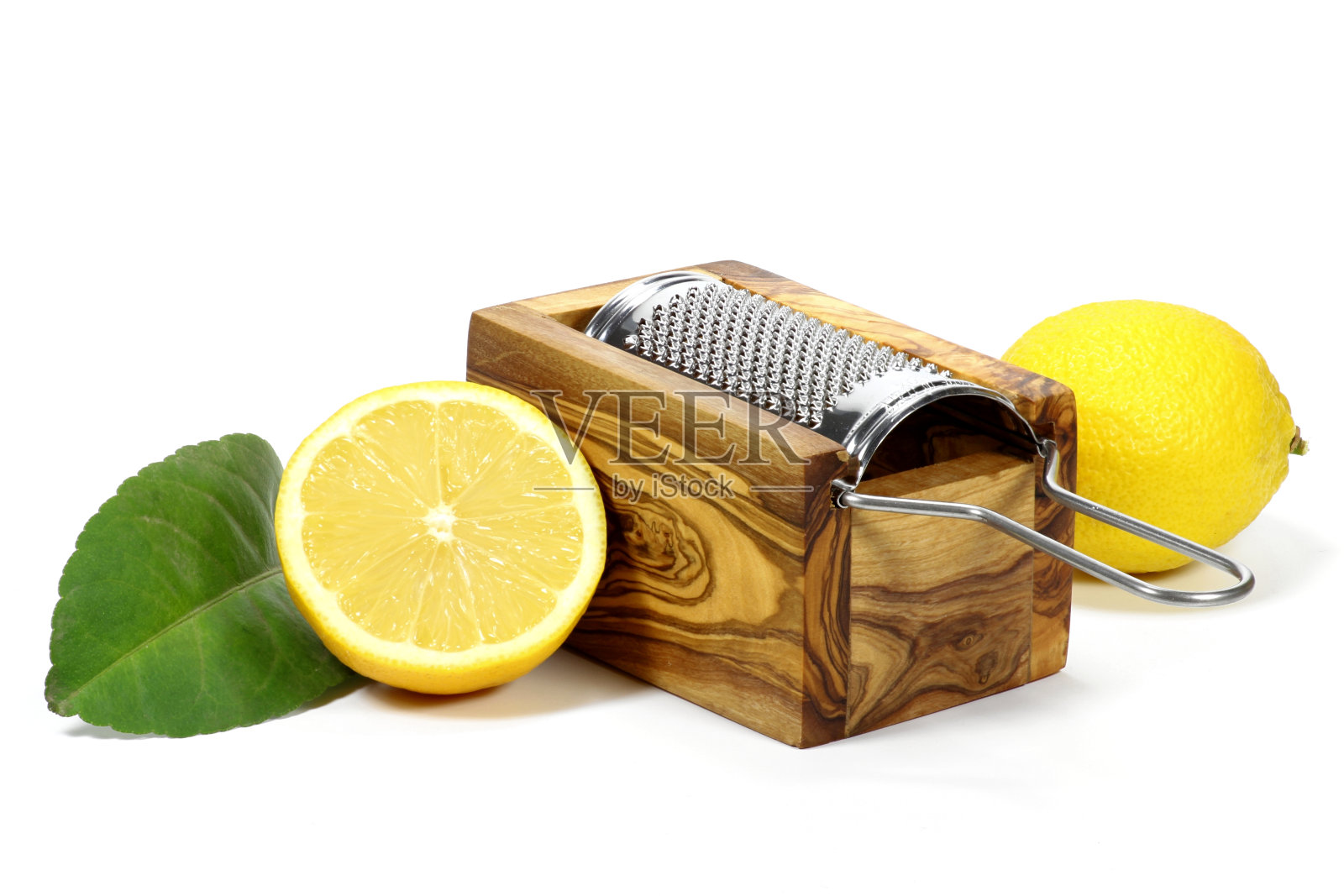 有机柠檬加磨碎器照片摄影图片