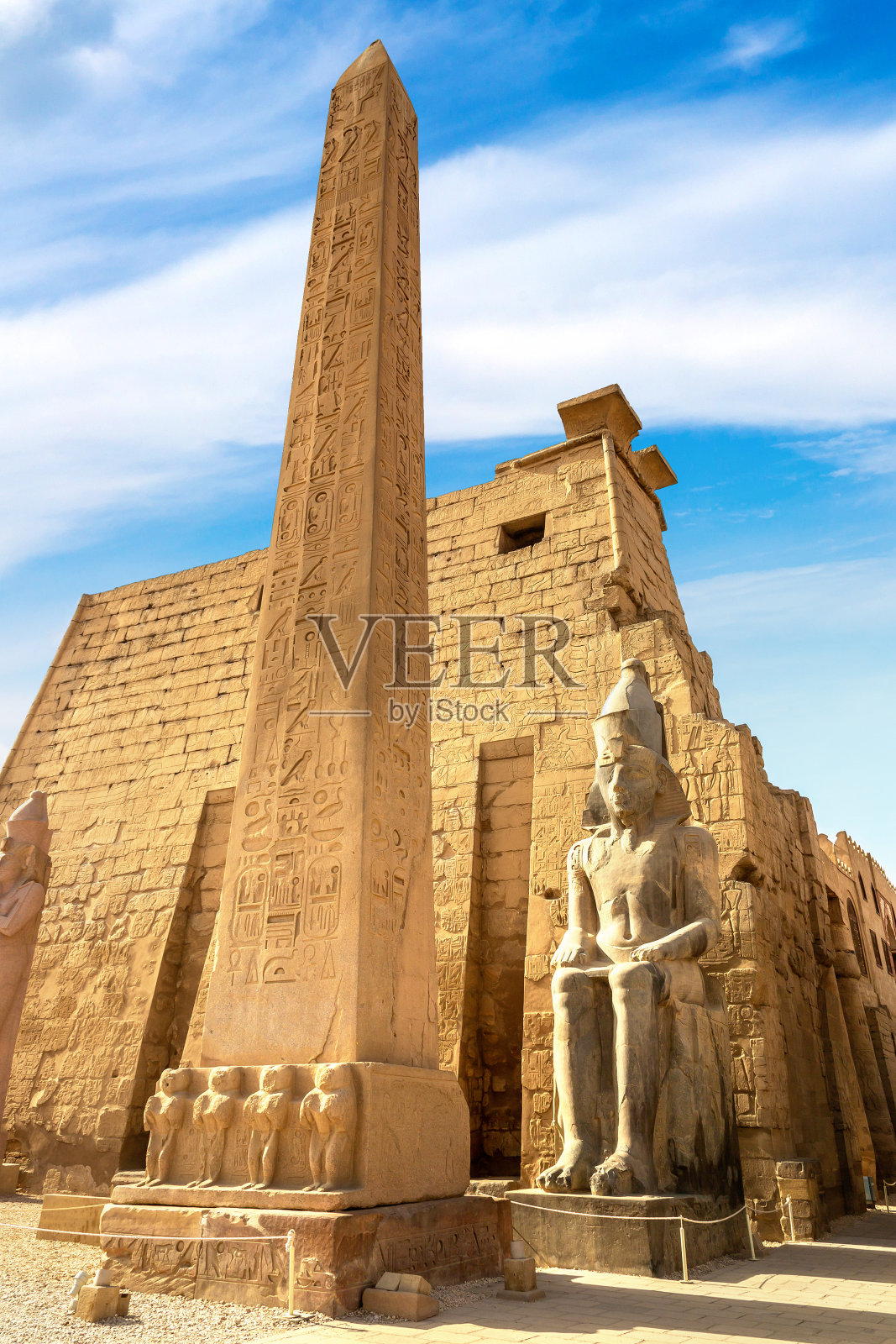 埃及卢克索的卢克索神庙照片摄影图片