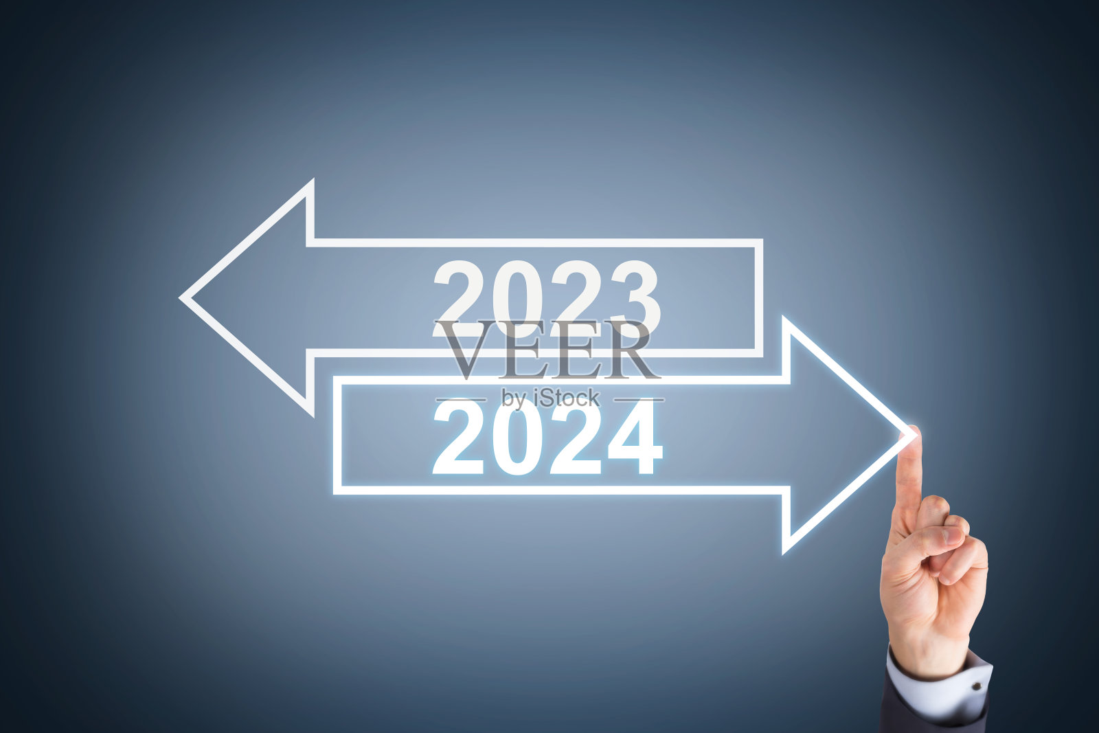 解决方案概念2024年新年视觉屏幕照片摄影图片