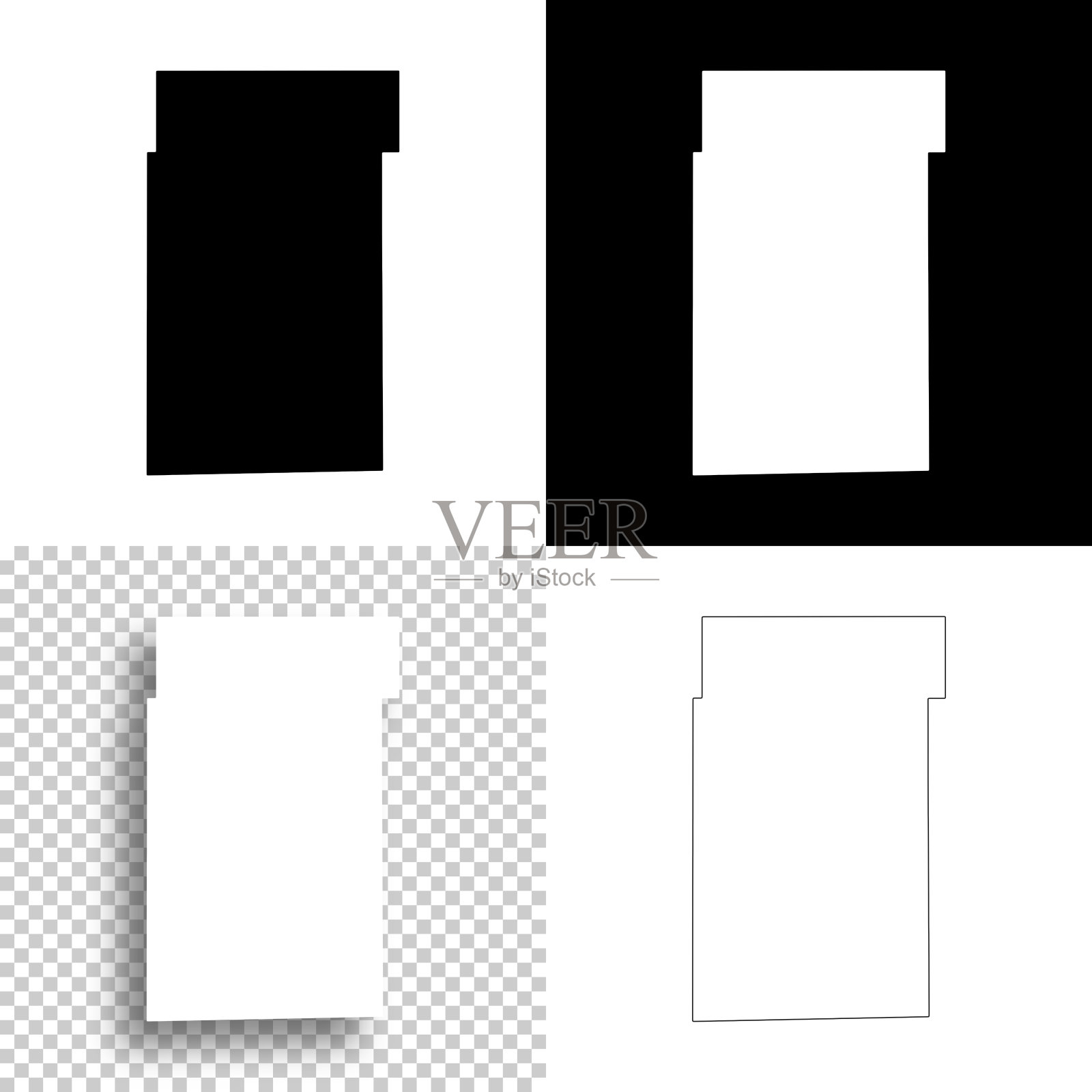 凯恩县，伊利诺伊州。设计地图。空白，白色和黑色背景插画图片素材