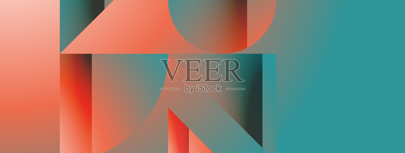 简单几何形式-动态几何插画图片素材