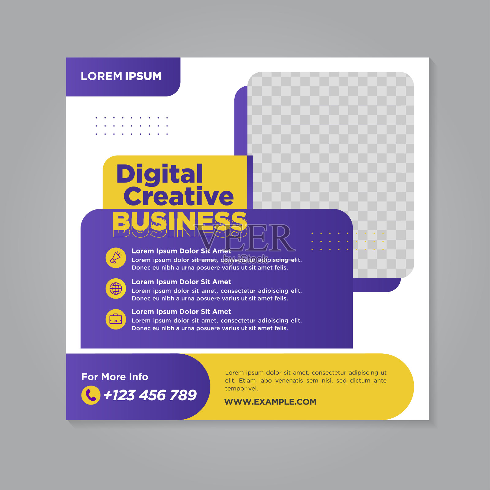 企业社交媒体横幅模板插画图片素材