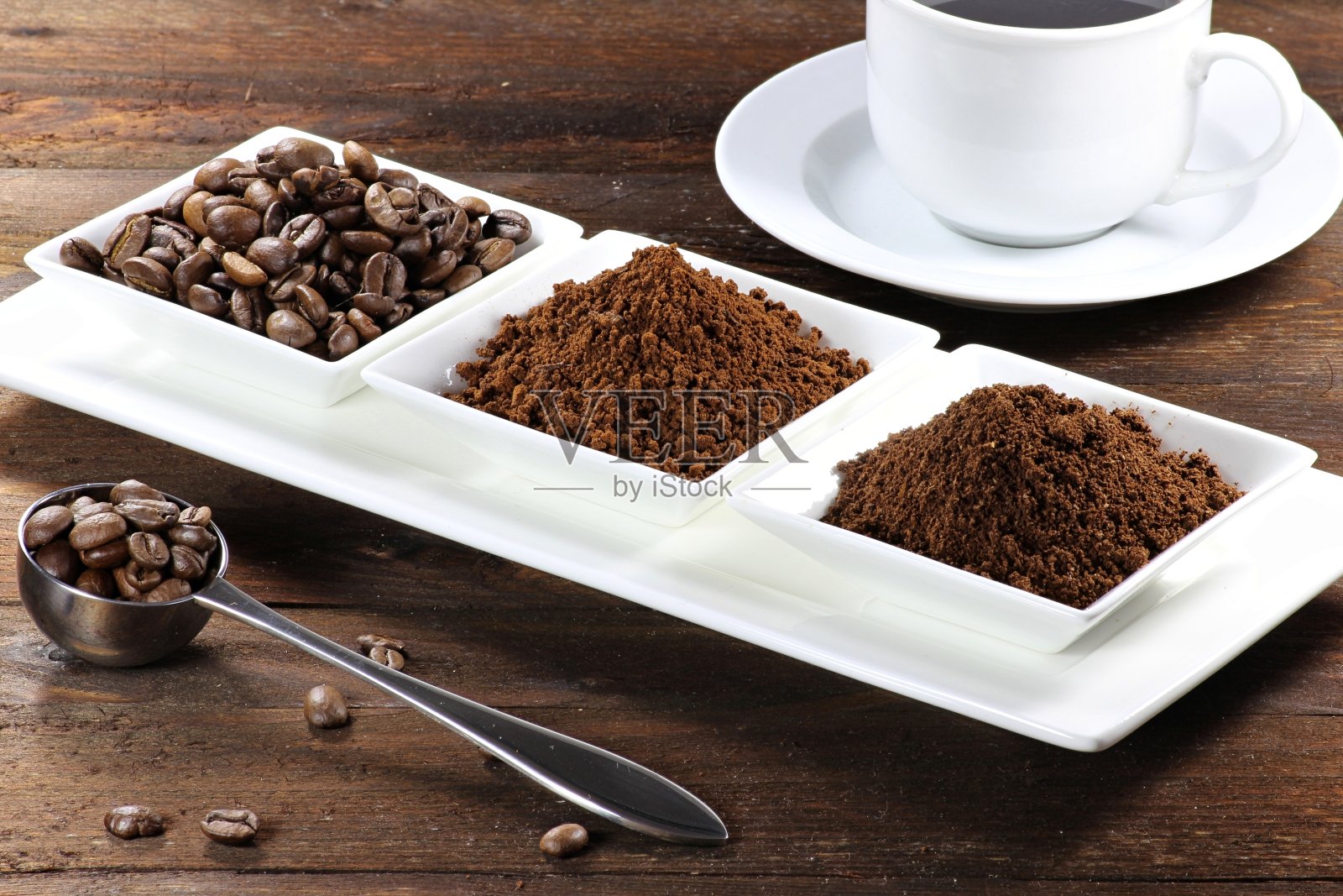 各式各样的咖啡产品照片摄影图片