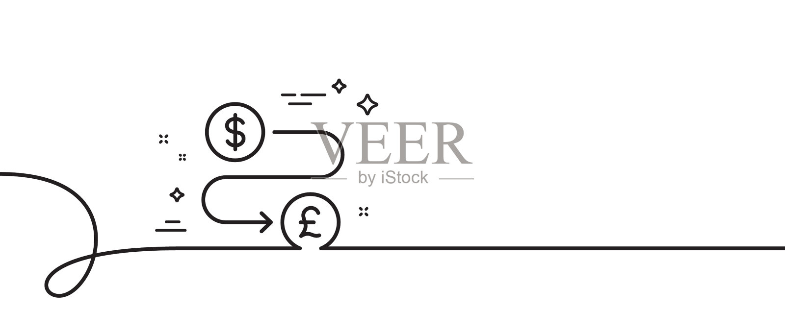 汇款线路图标现金兑换标志设计元素图片