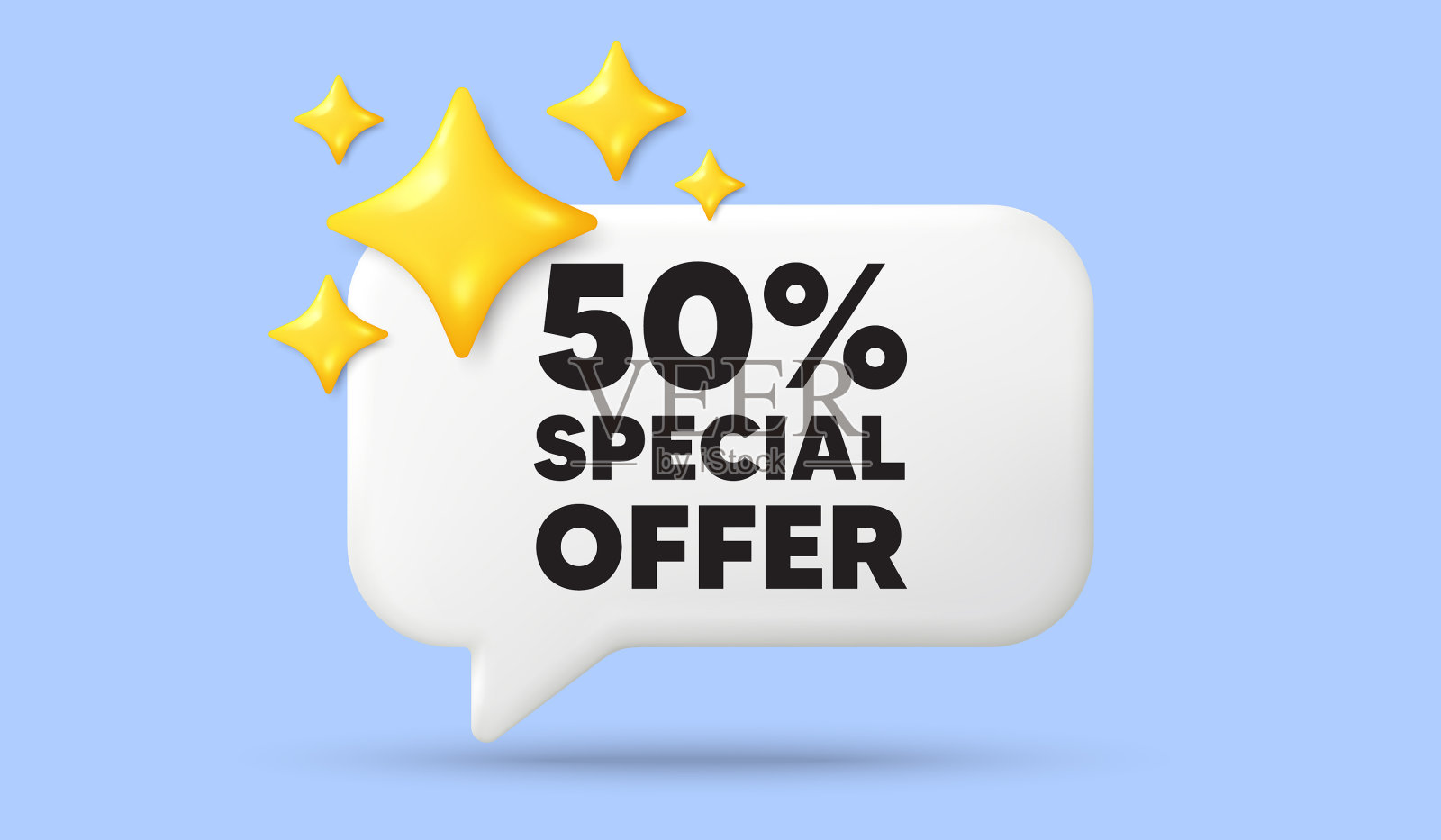 五折优惠销售价格促销标志插画图片素材