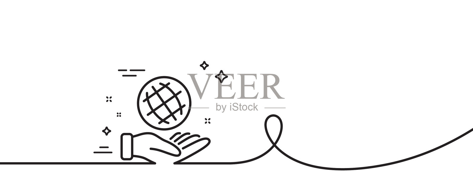 安全星球行图标世界标志生态设计元素图片