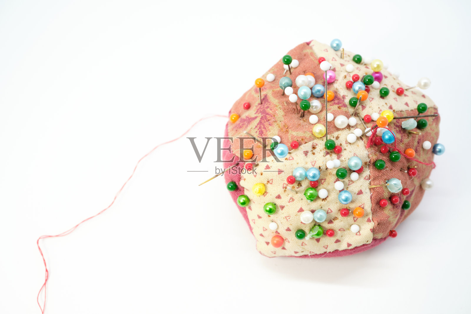 缝纫用针尖形材料照片摄影图片