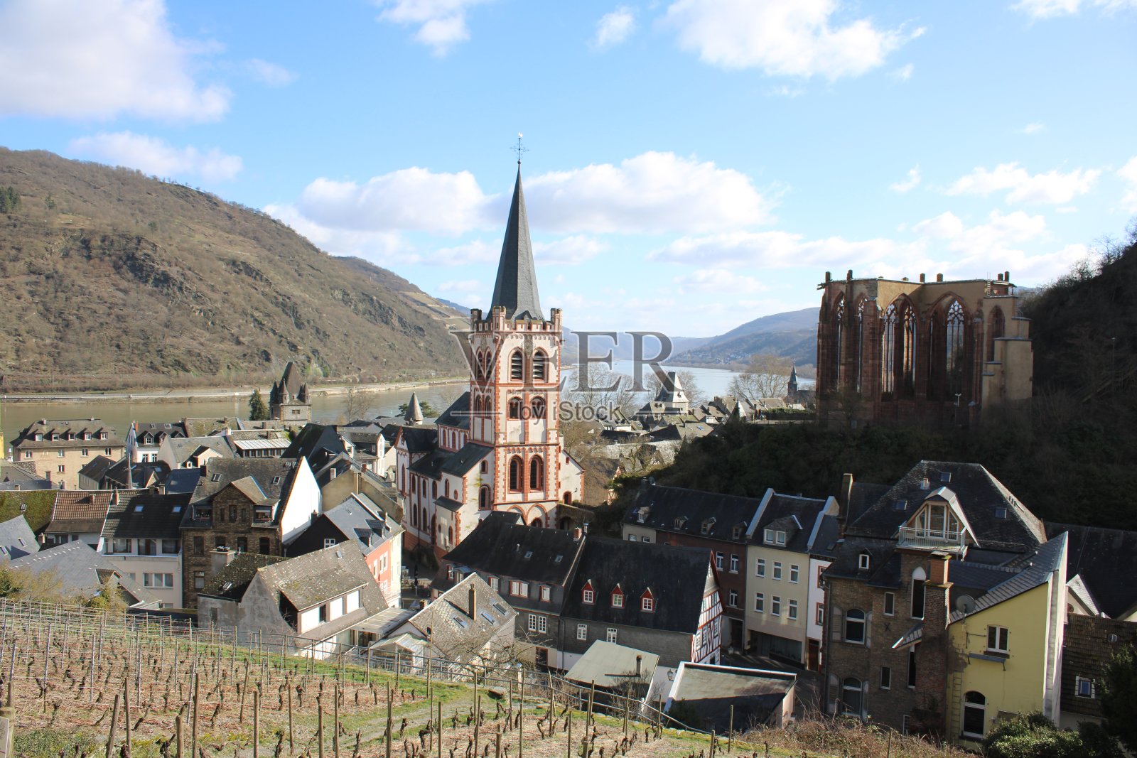 德国小镇巴卡拉赫照片摄影图片