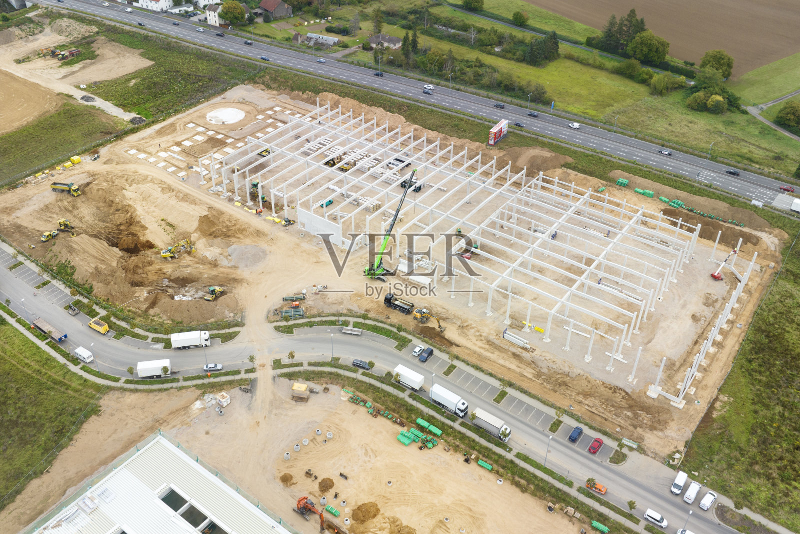 大型建筑工地-工业建筑照片摄影图片