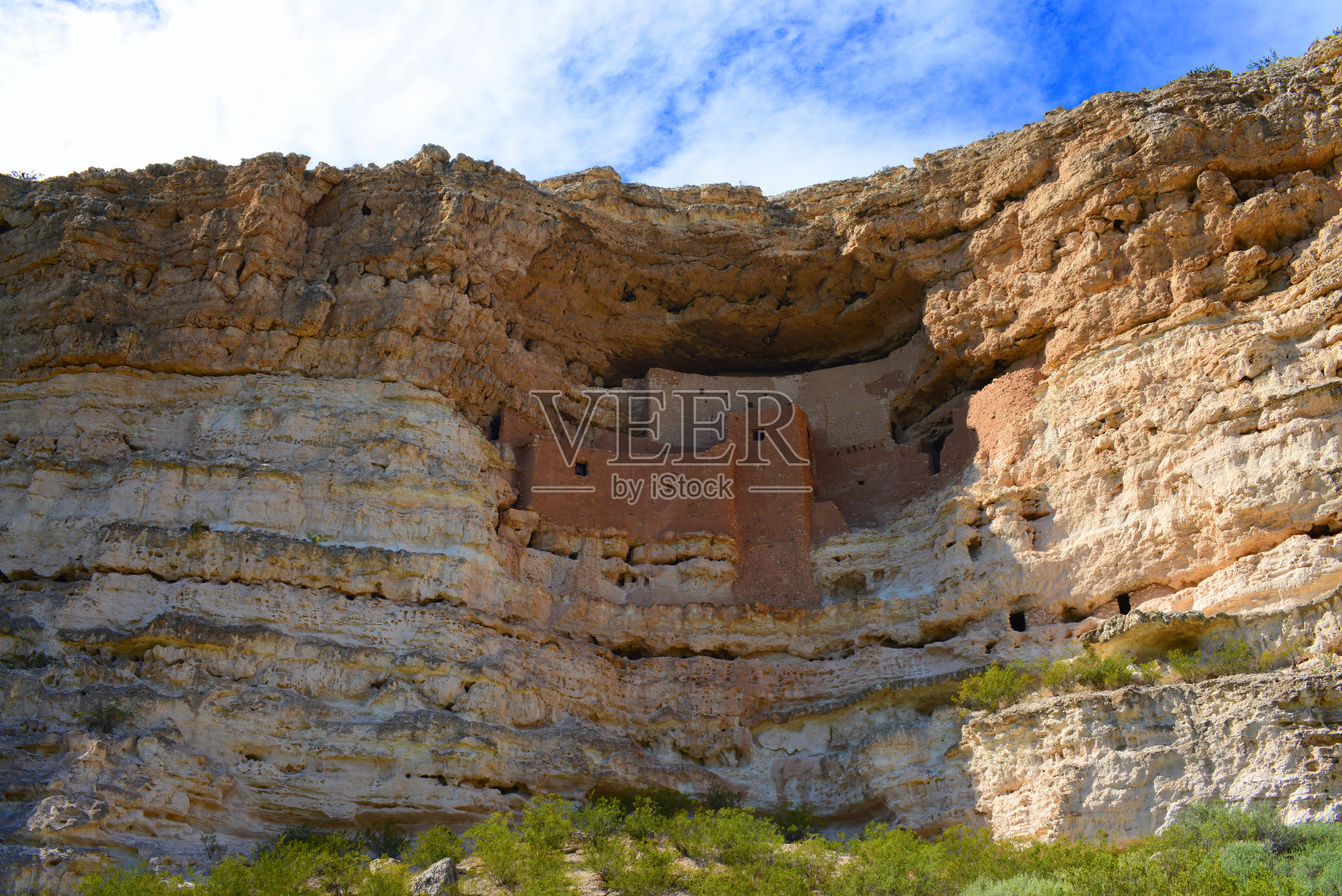 蒙特祖玛的城堡印第安废墟悬崖住宅，亚利桑那州照片摄影图片