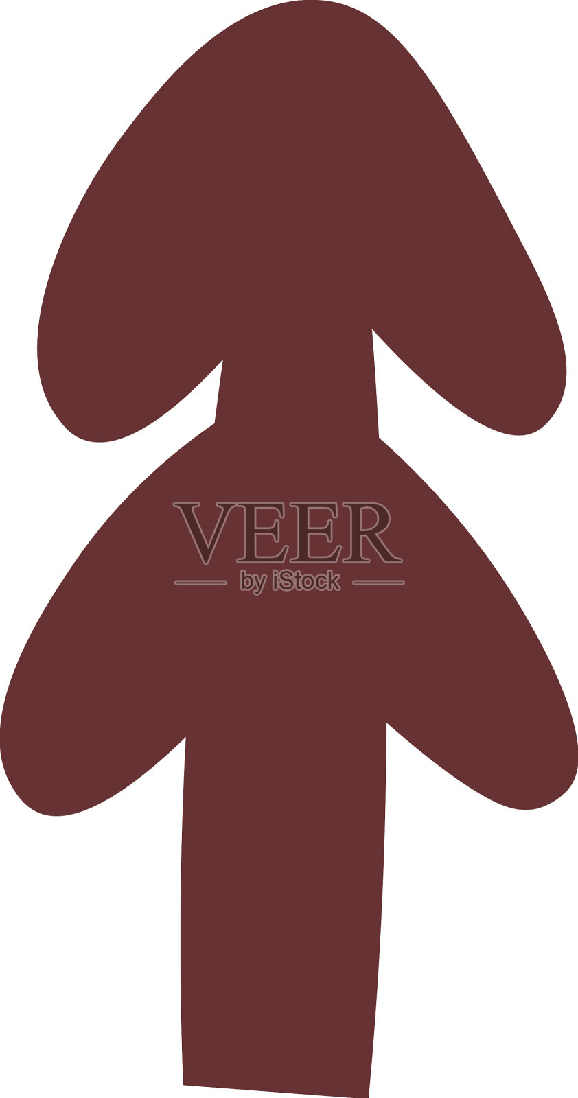 冷杉林荫下插画图片素材