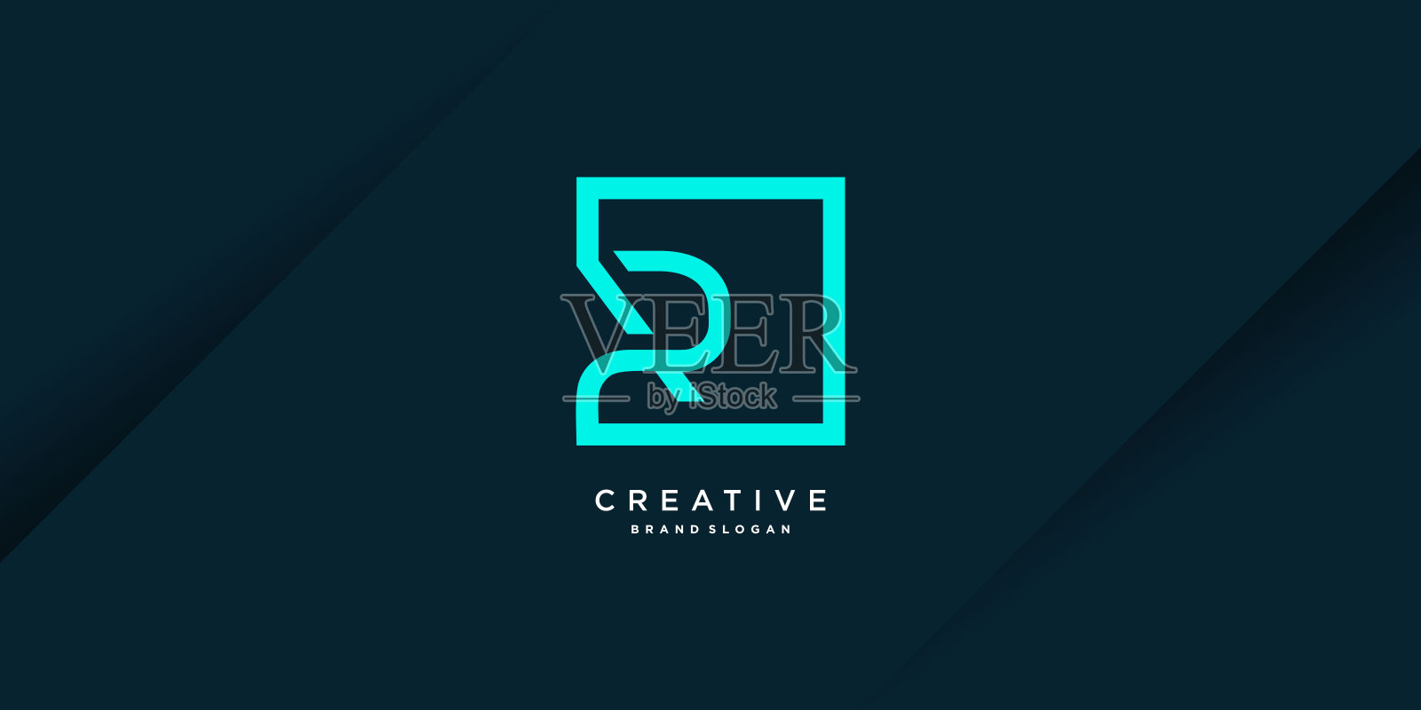 首字母字母R的商业，公司，技术标志模板，第5部分插画图片素材