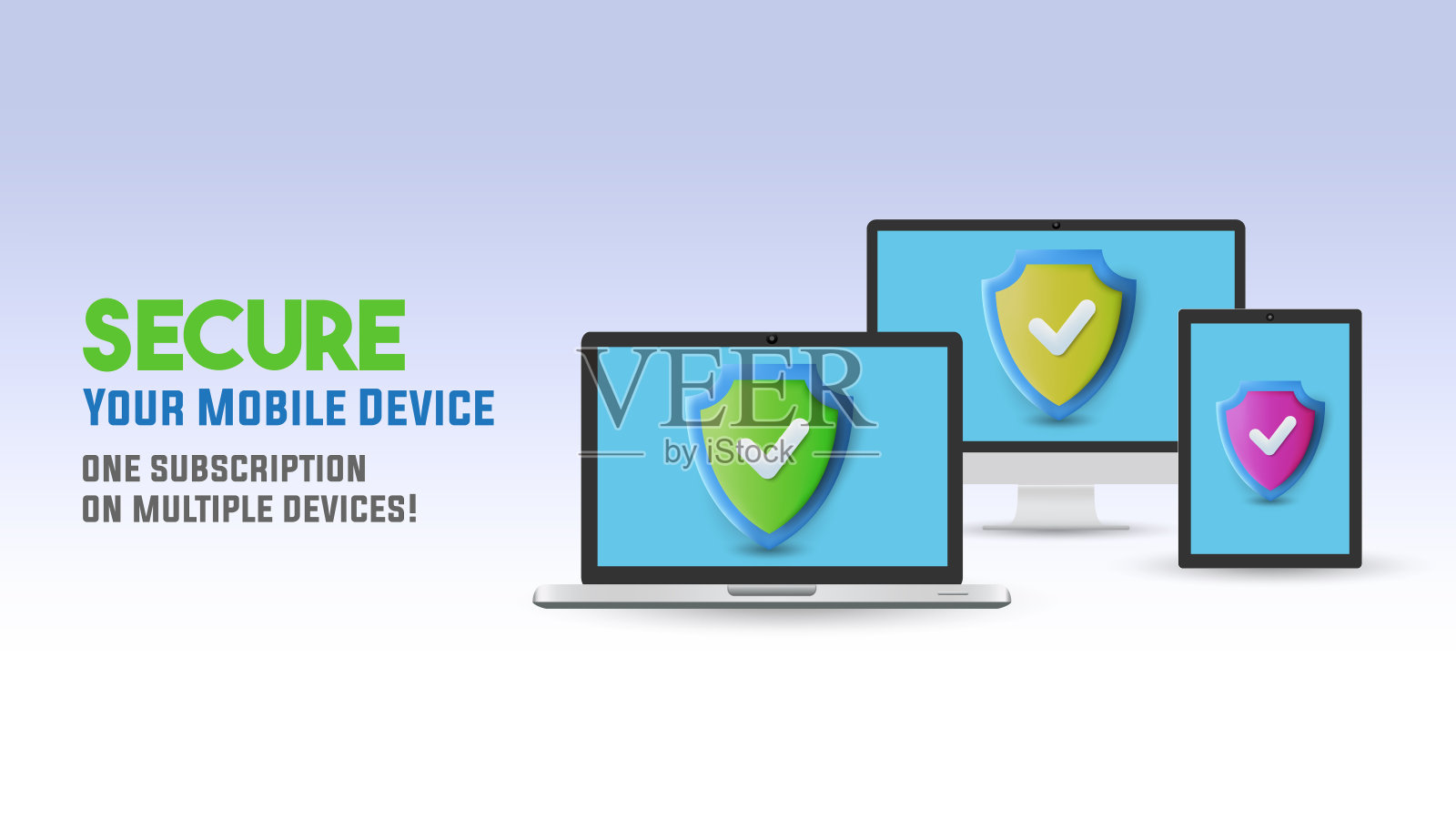 智能手机的安全钥匙锁图标插画图片素材