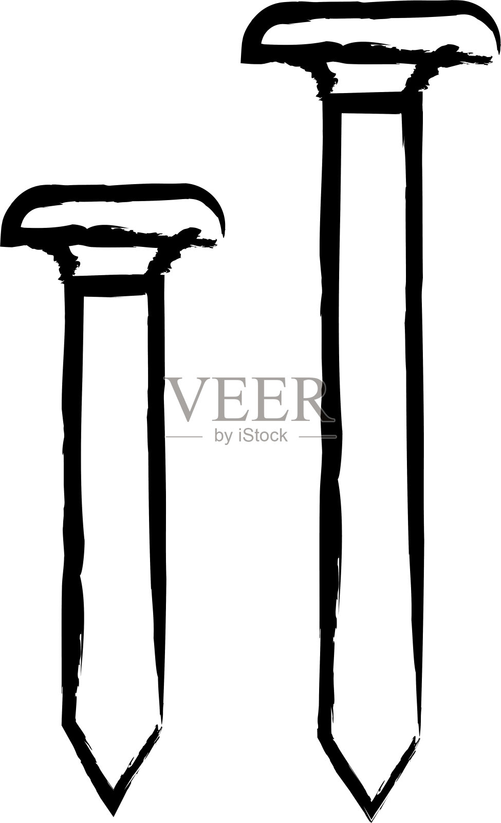 指甲手绘矢量插图插画图片素材