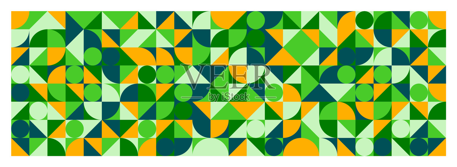 几何潮流图案包豪斯风格现代插画图片素材