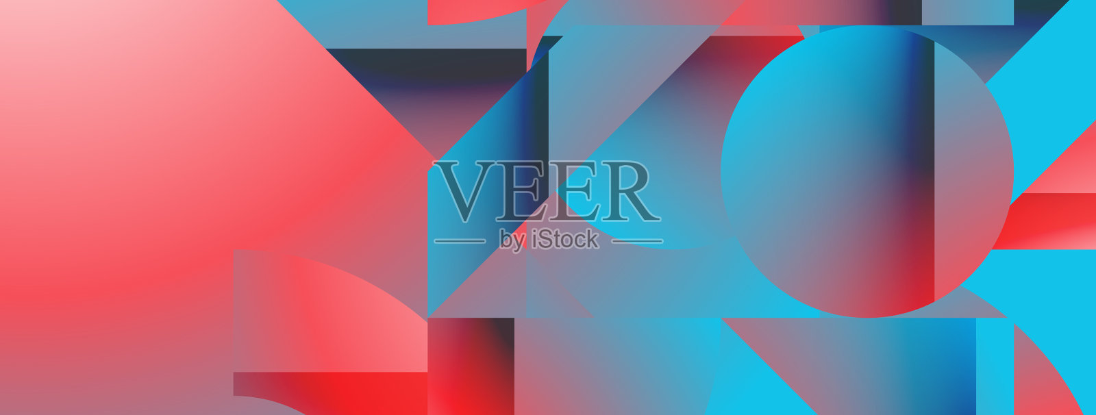 简单几何形式-动态几何插画图片素材