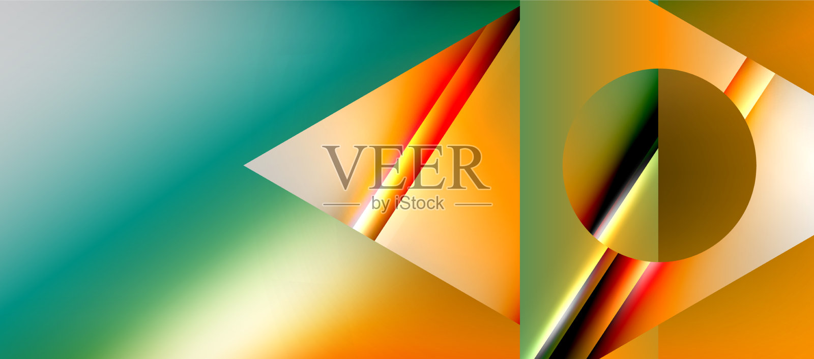 三角形抽象背景与闪亮和光泽插画图片素材