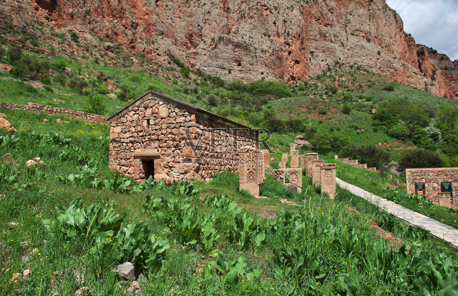 位于亚美尼亚高加索山区的诺拉瓦克修道院照片摄影图片