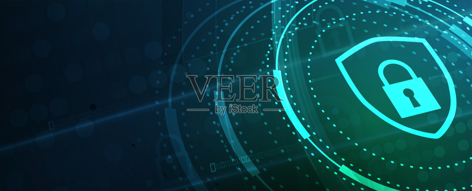 具有互联网数字安全技术商业概念背景。电路板锁紧插画图片素材