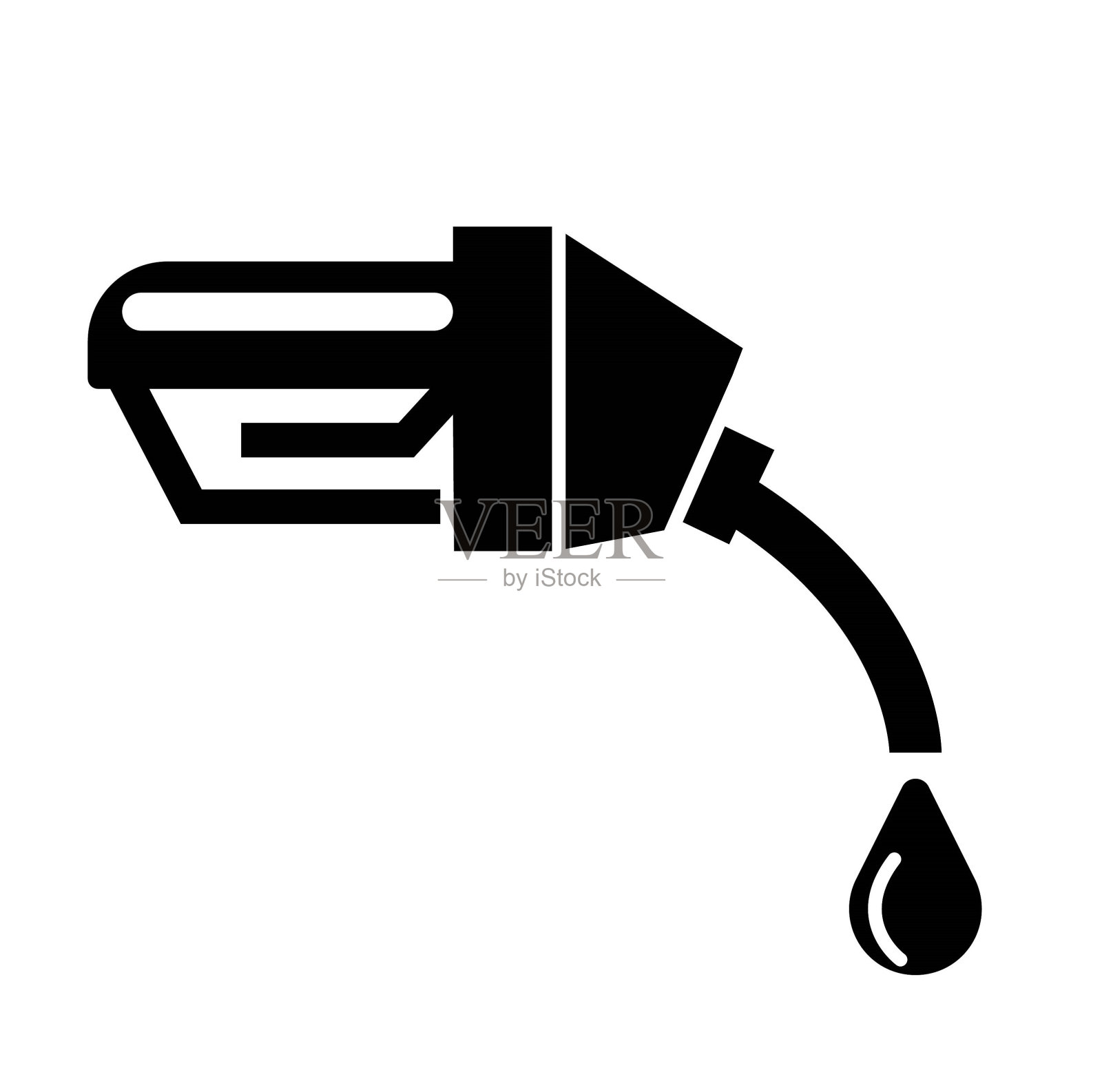 油泵图标，矢量最好的平面图标。插画图片素材