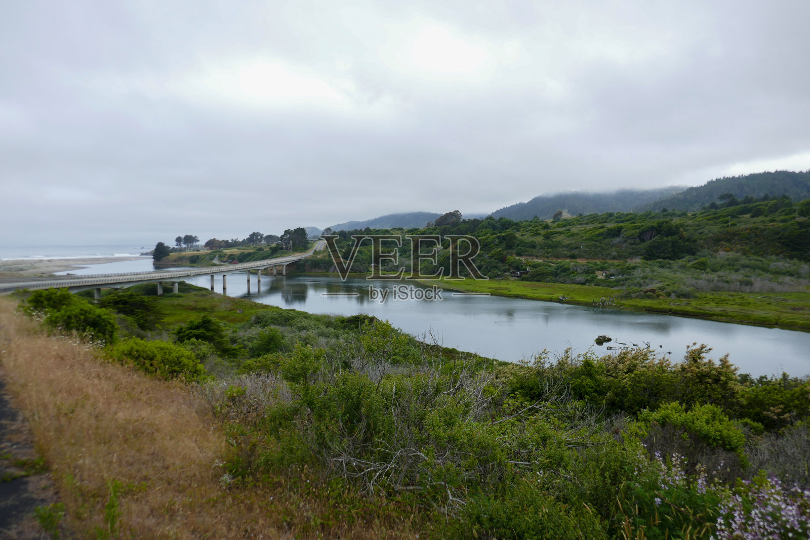 加州海滨溪海滩照片摄影图片
