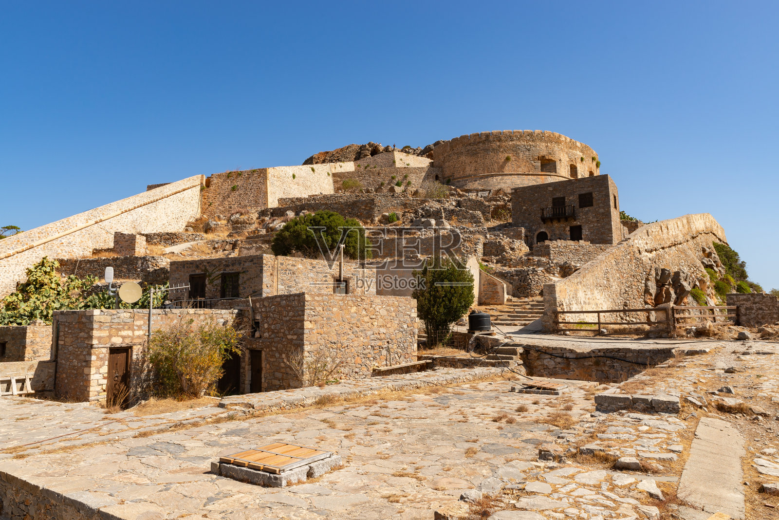 Spinalonga堡垒照片摄影图片
