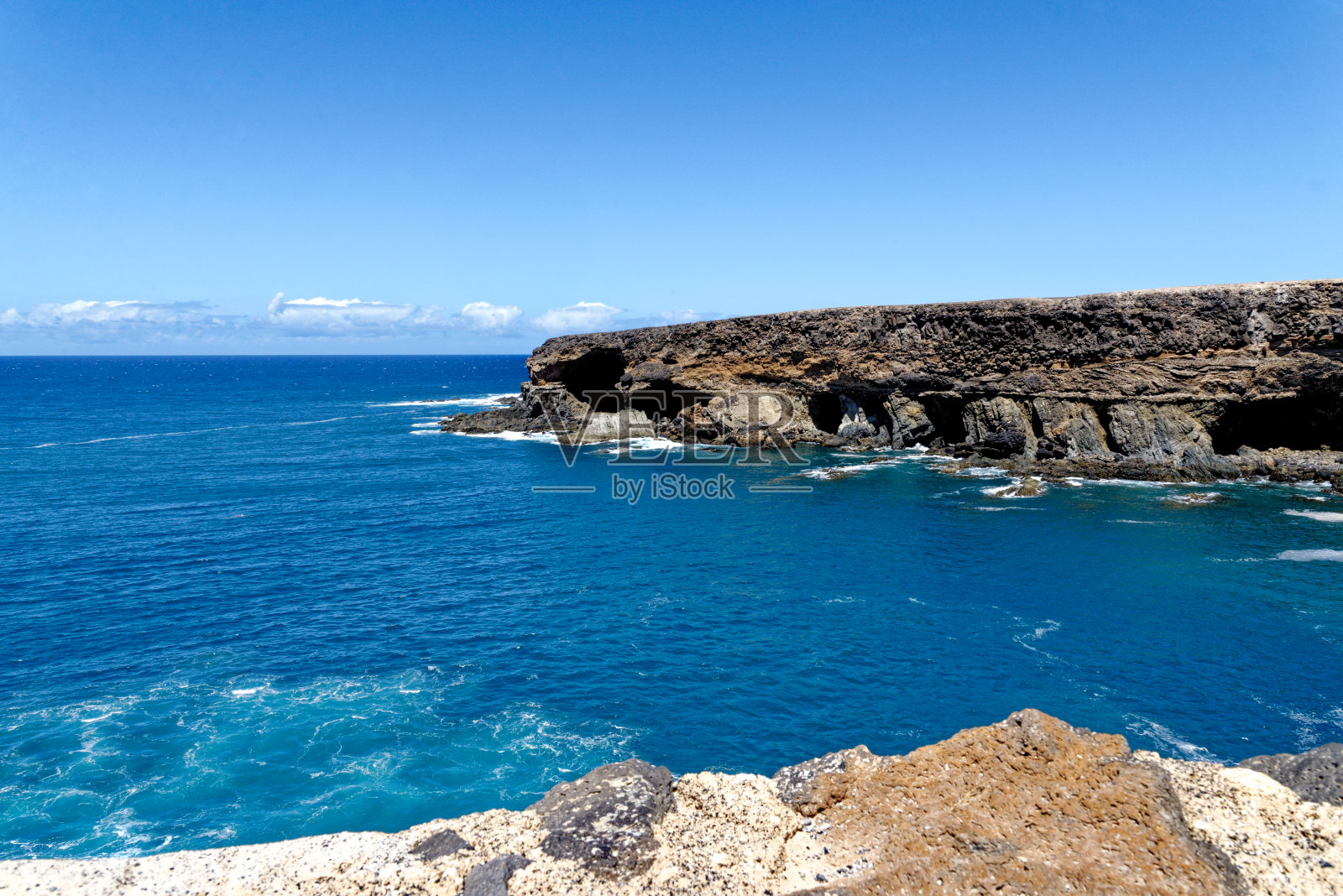 西班牙加那利群岛的富埃特文图拉洞穴照片摄影图片