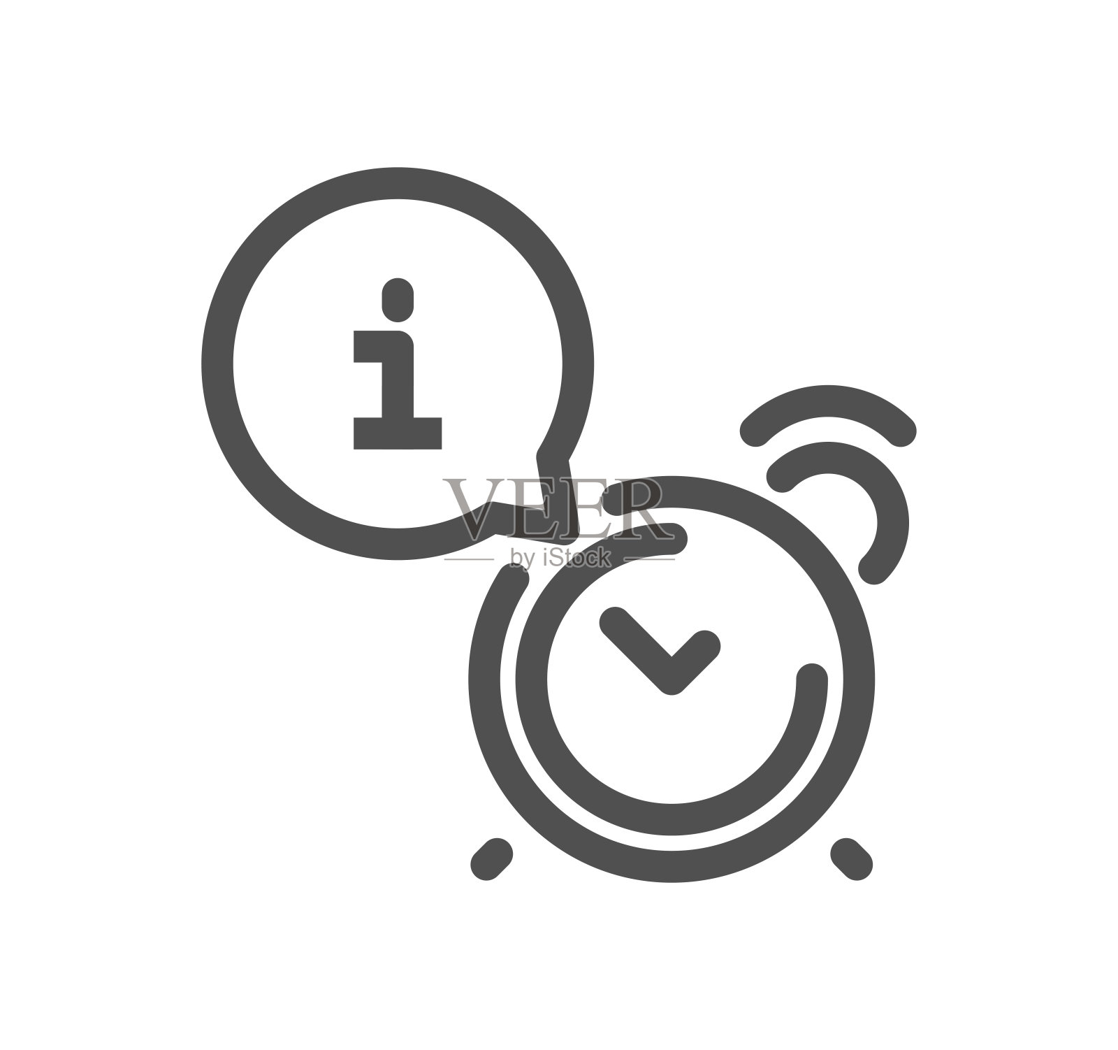 接待相关图标。插画图片素材