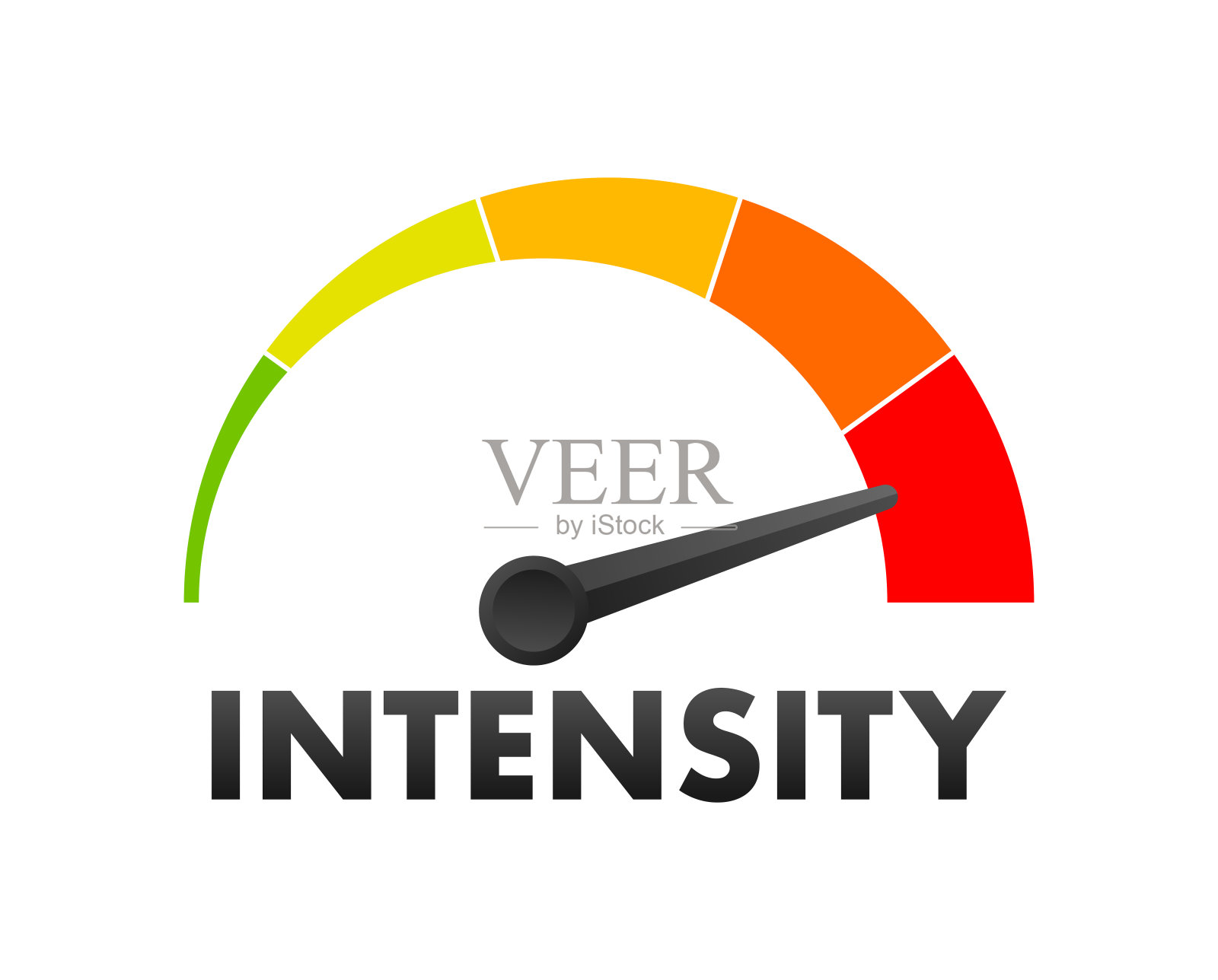 强度等级计，测量刻度。强度等级测速仪指示。矢量股票插图插画图片素材