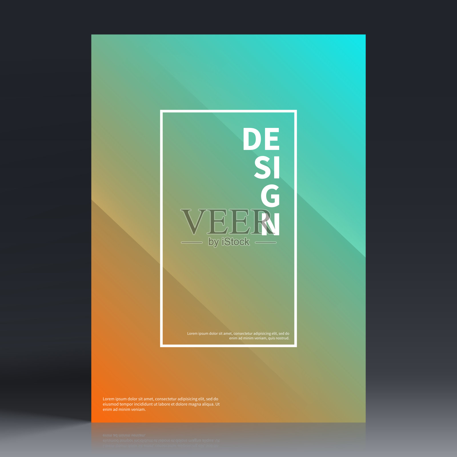 宣传册模板排版，橙色封面设计，商业年报，传单，杂志插画图片素材