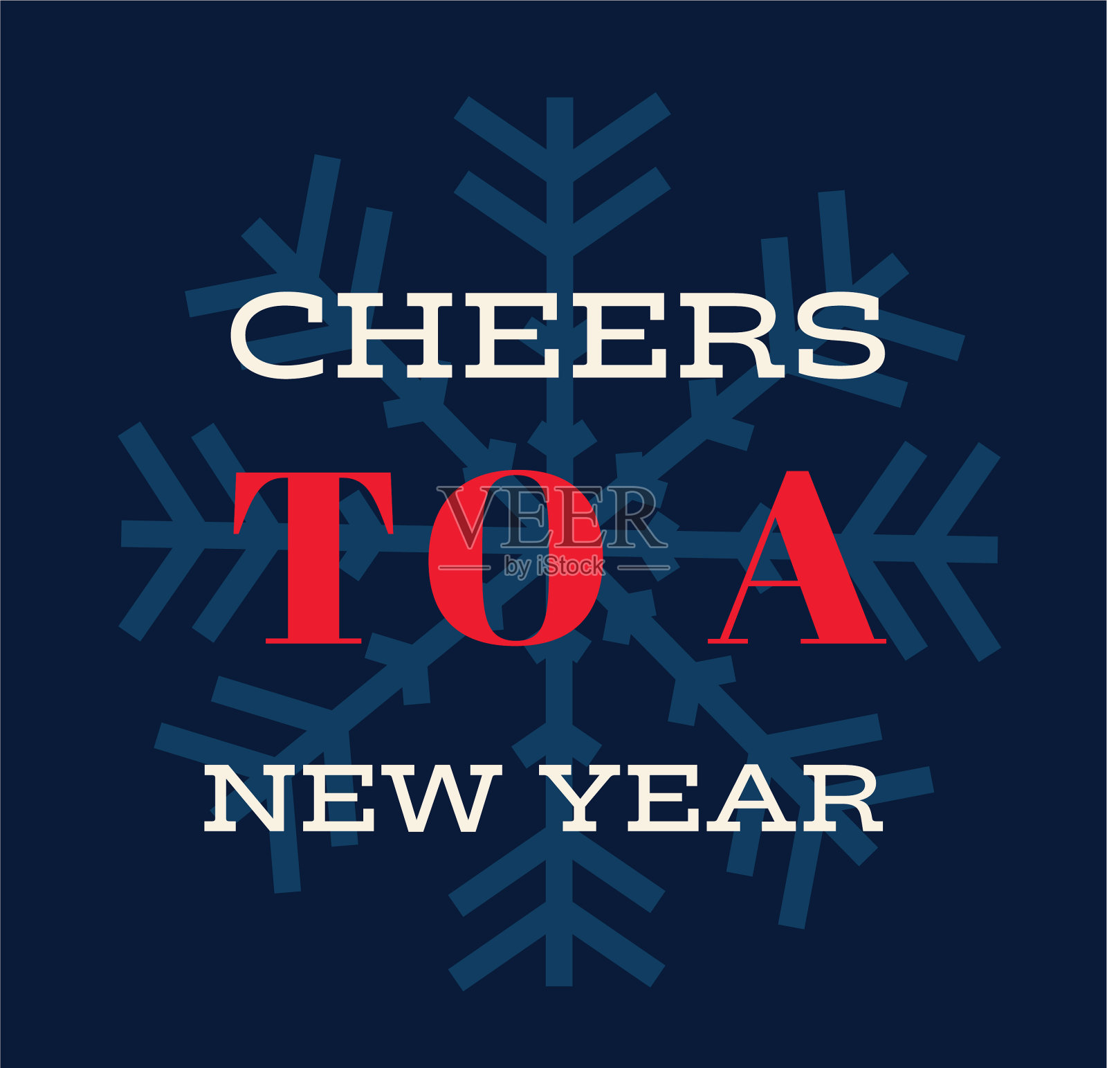 新年祝福语圣诞和节日贺卡平面设计模板插画图片素材