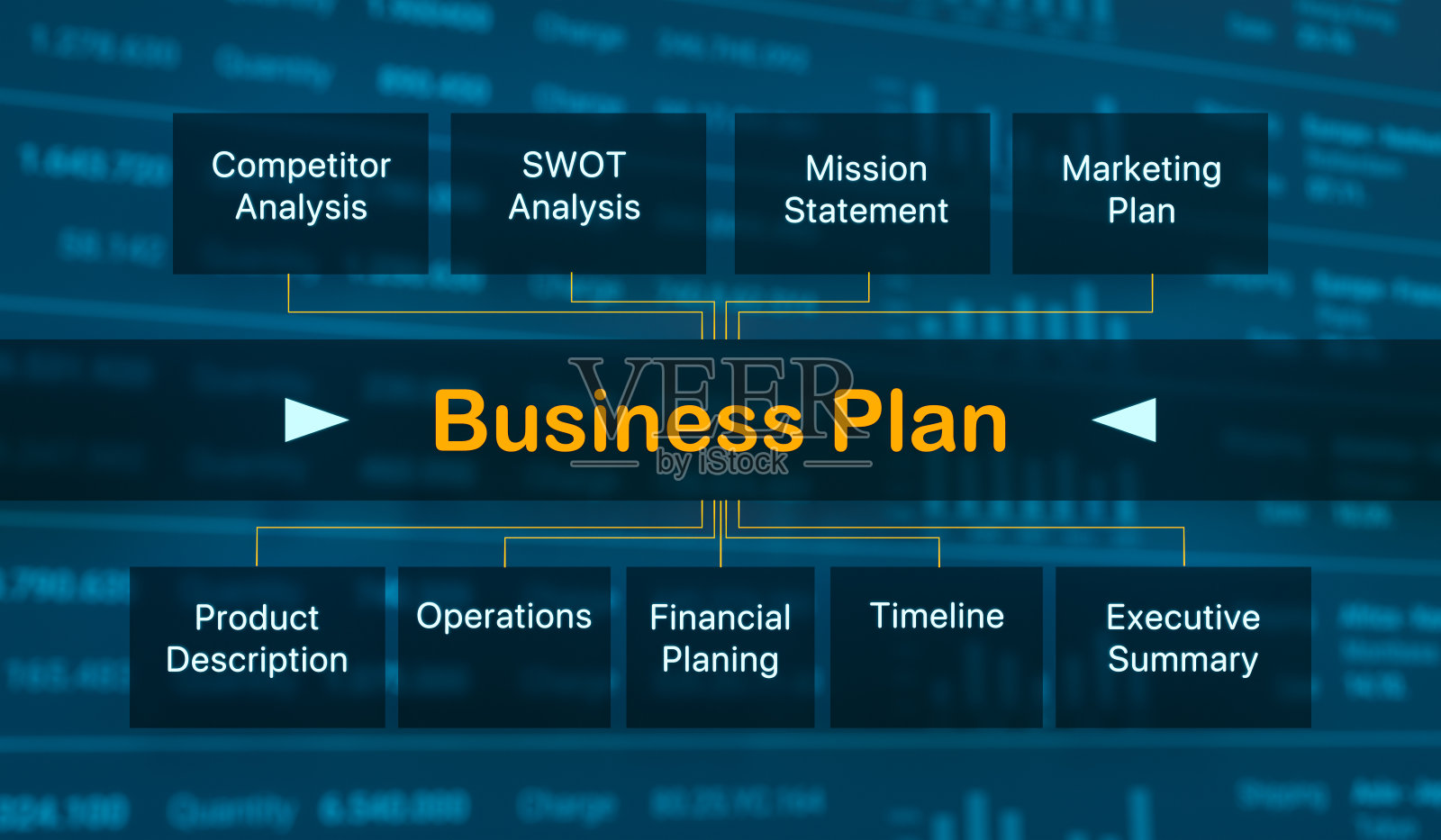 商业计划插画图片素材